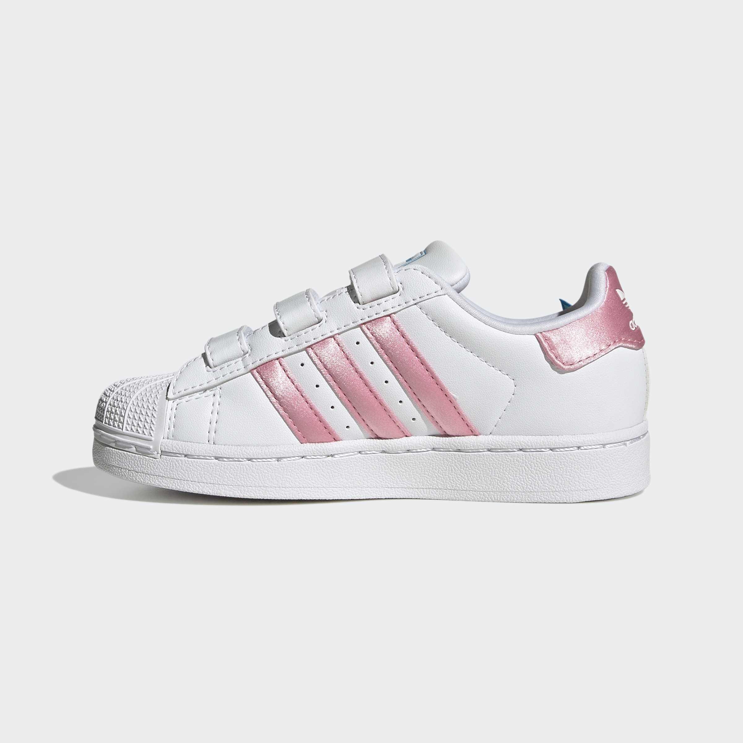 Kids Unisex Adidas Disney Superstar II Comfort Closure Shoes, White, A701_ONE, large image number 9