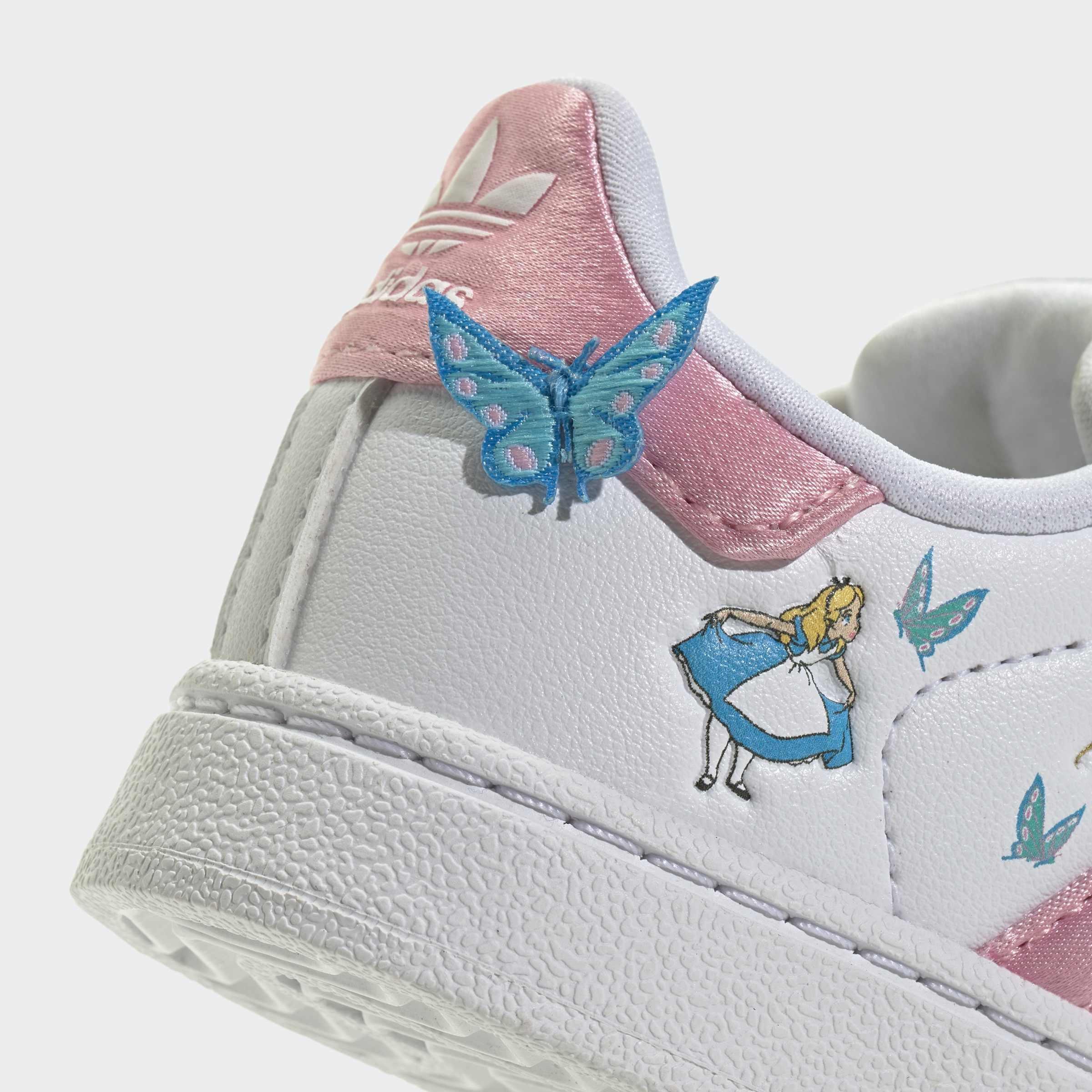 Kids Unisex Adidas Disney Superstar Ii Comfort Closure Shoes, White, A701_ONE, large image number 4