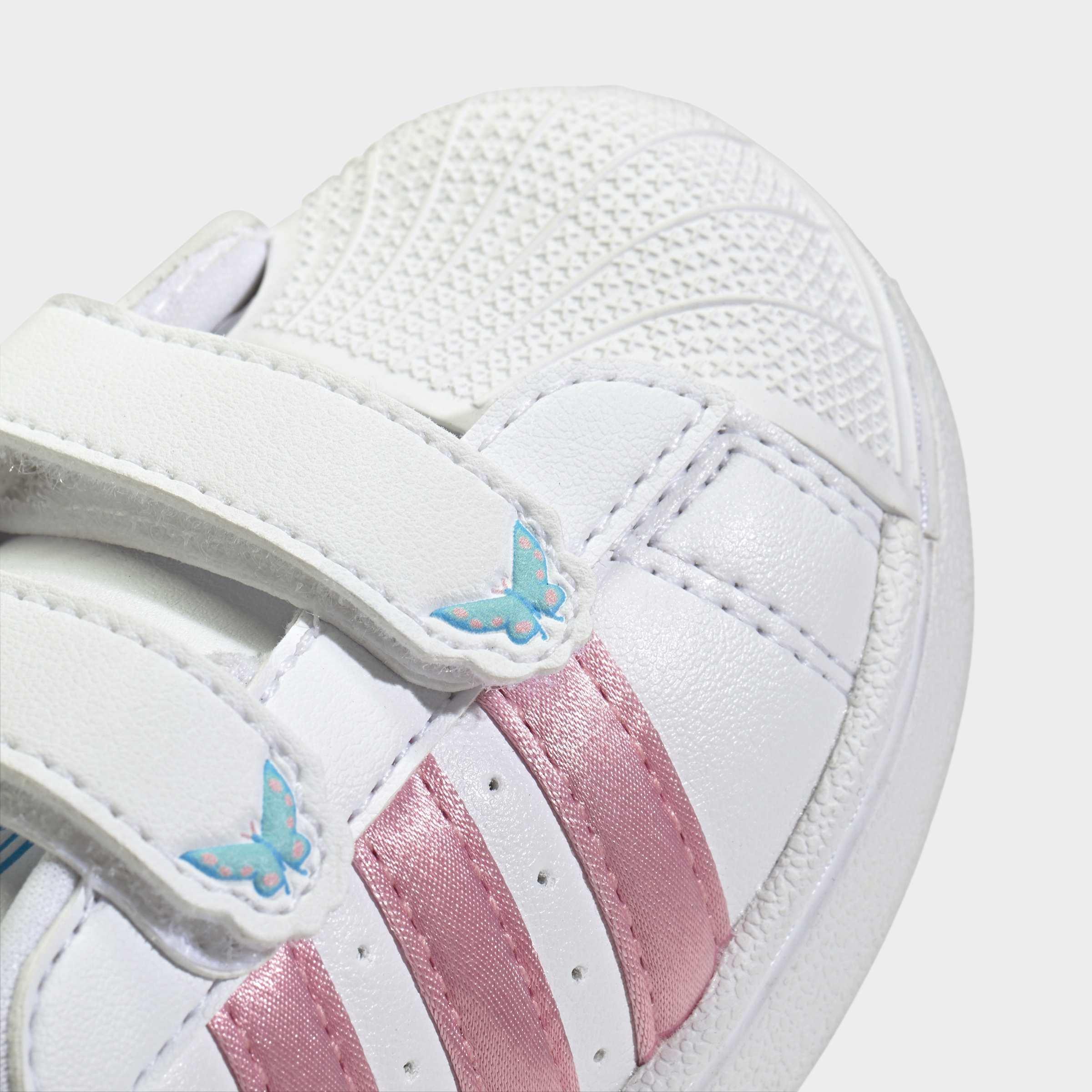Kids Unisex Adidas Disney Superstar Ii Comfort Closure Shoes, White, A701_ONE, large image number 5