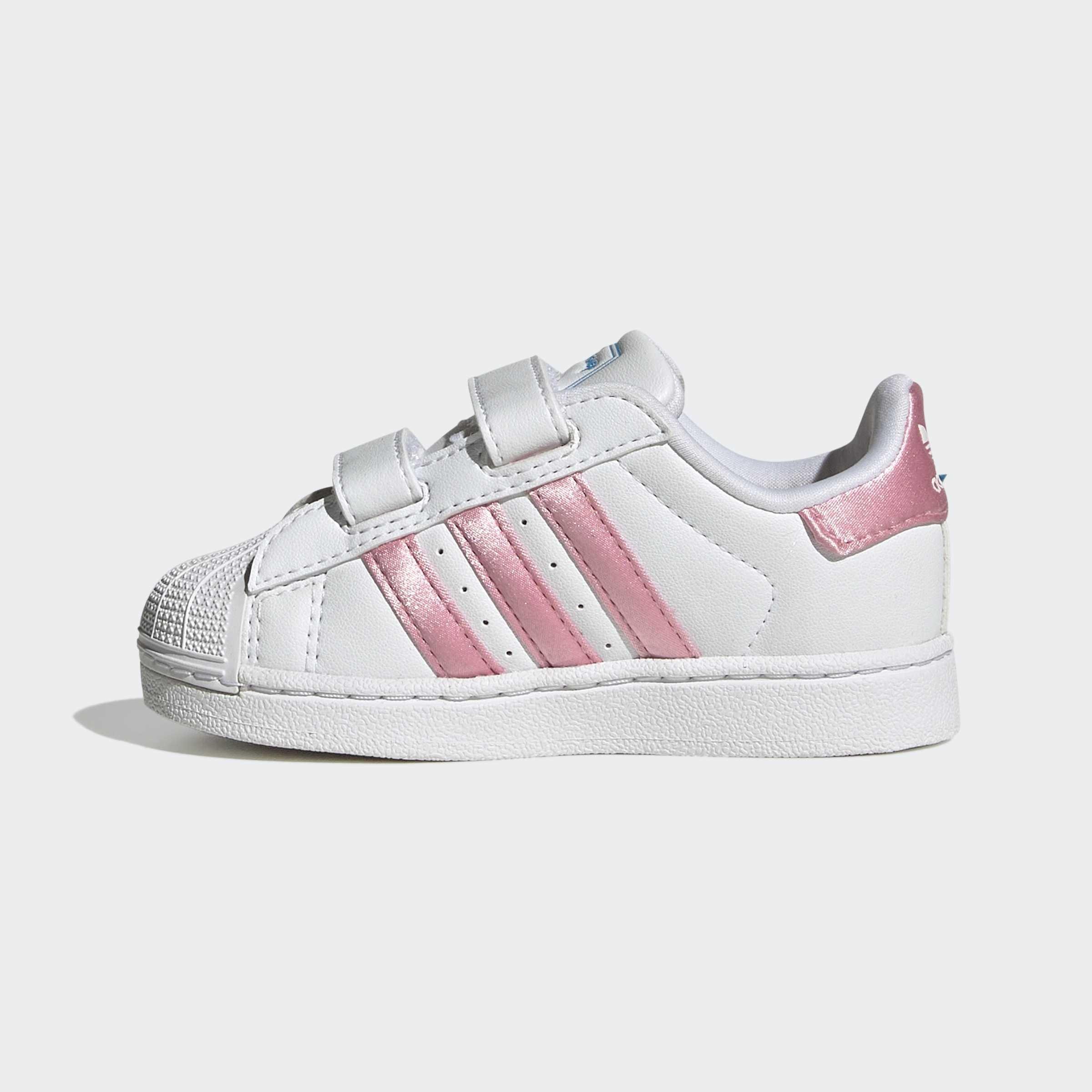 Kids Unisex Adidas Disney Superstar Ii Comfort Closure Shoes, White, A701_ONE, large image number 7