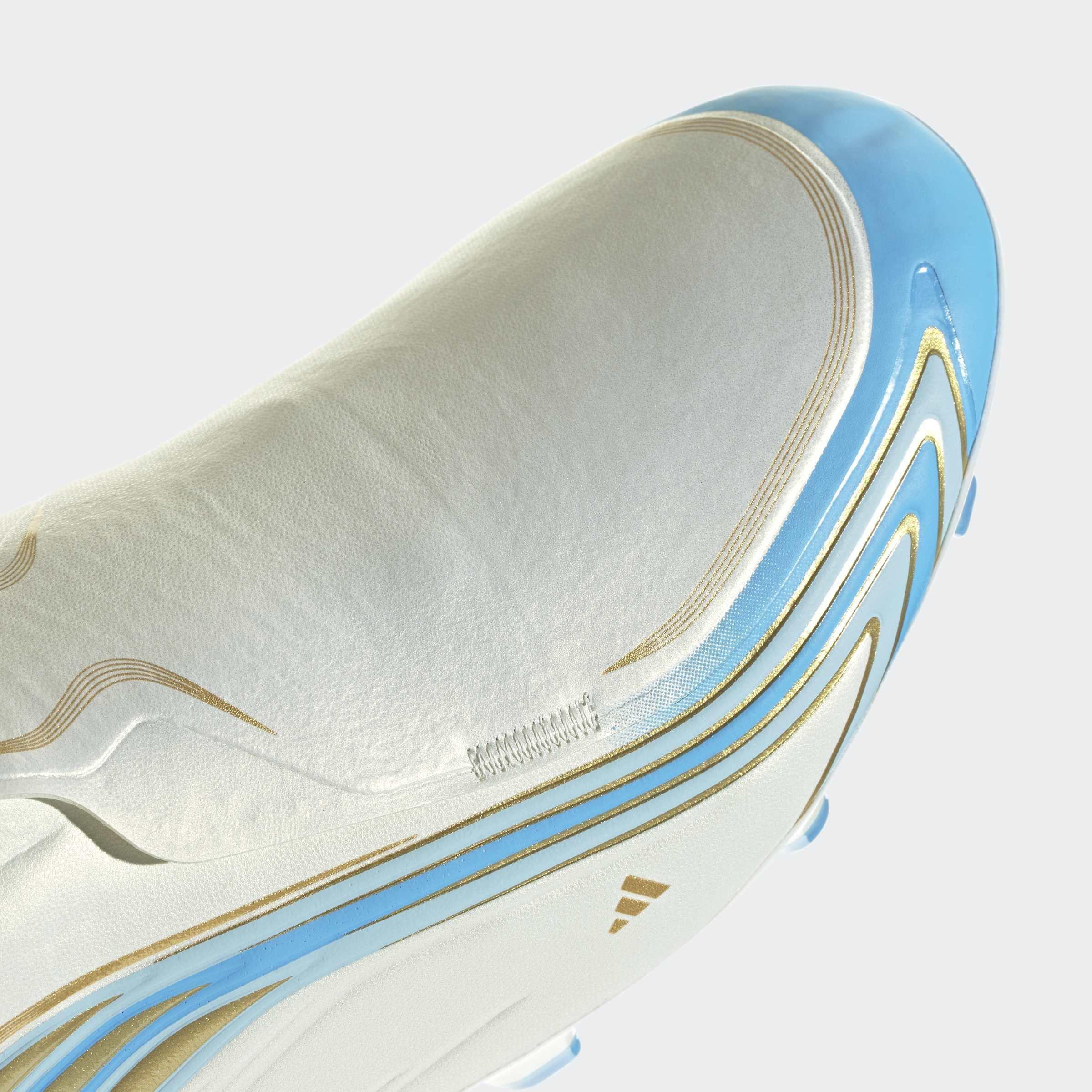 Unisex F50 Messi League Firm Ground Football Boots, Beige, A701_ONE, large image number 5