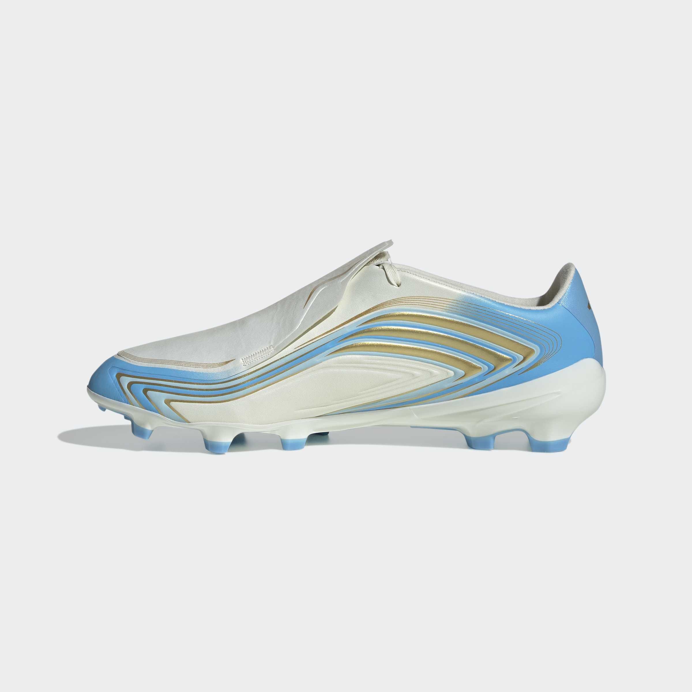Unisex F50 Messi League Firm Ground Football Boots, Beige, A701_ONE, large image number 6