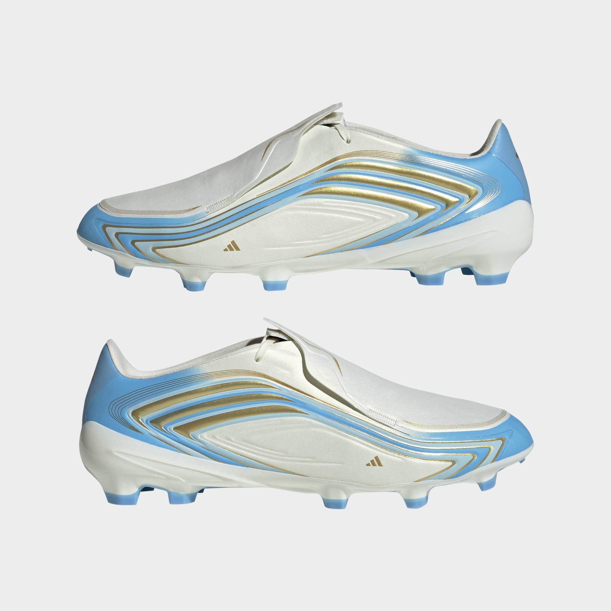 Unisex F50 Messi League Firm Ground Football Boots, Beige, A701_ONE, large image number 7