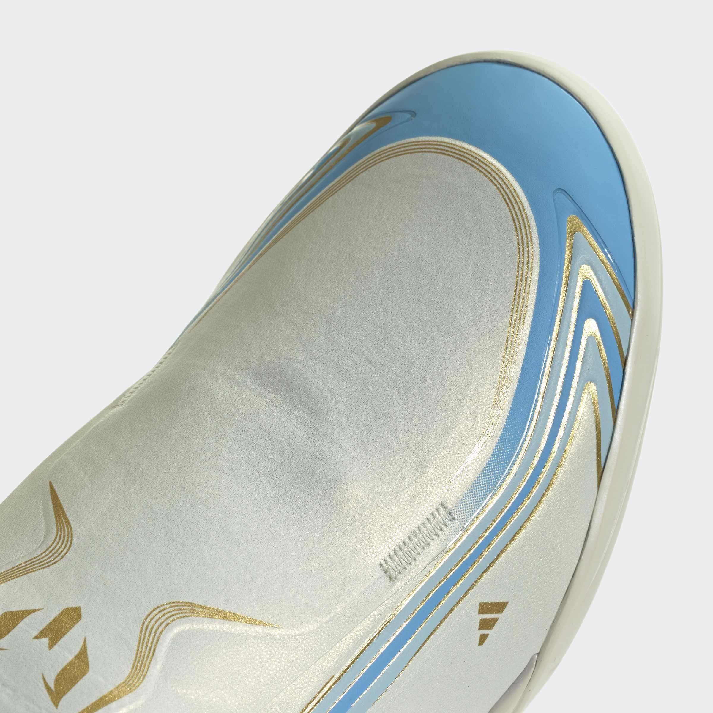 Unisex F50 Messi League Turf Football Shoes, Beige, A701_ONE, large image number 4