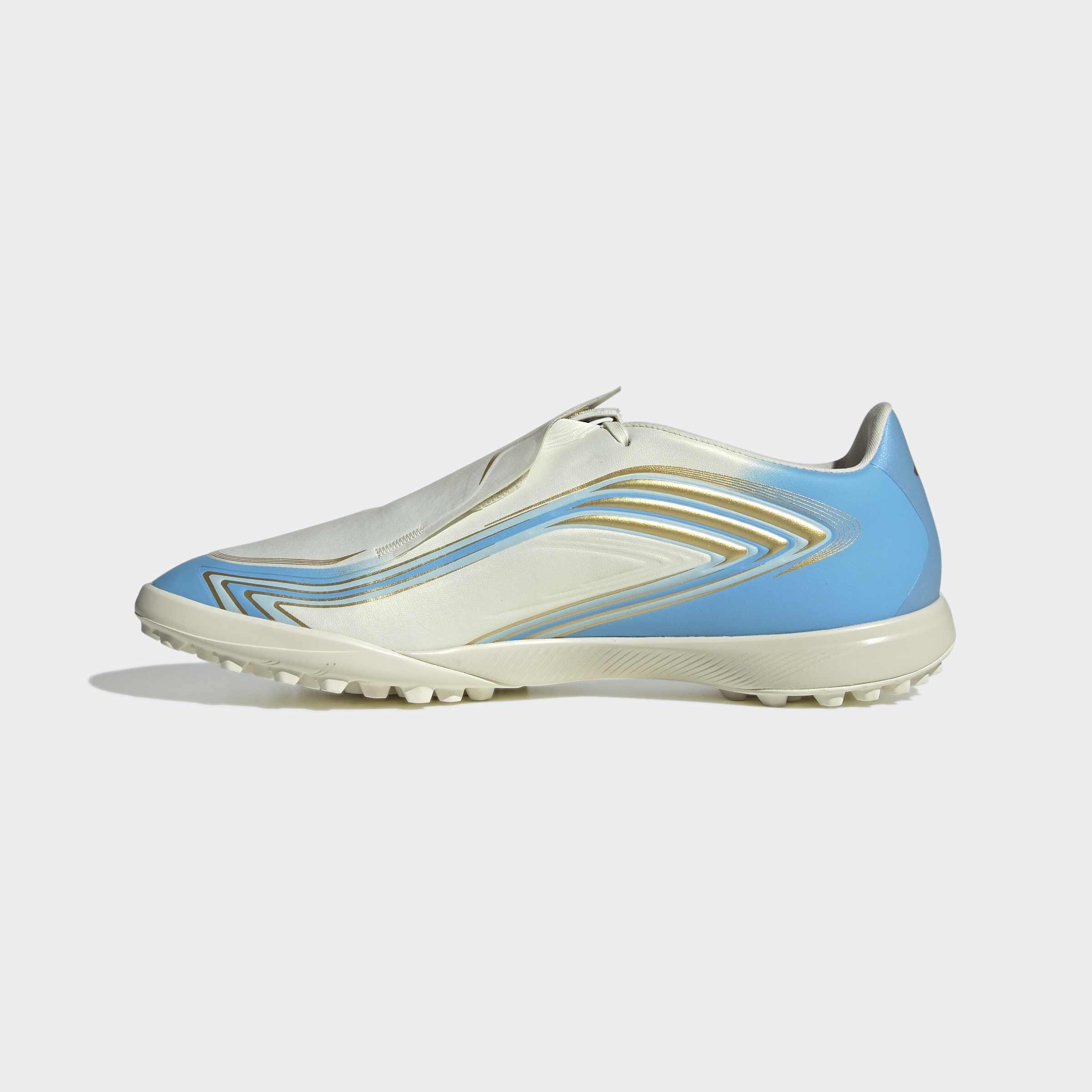 Unisex F50 Messi League Turf Football Shoes, Beige, A701_ONE, large image number 6