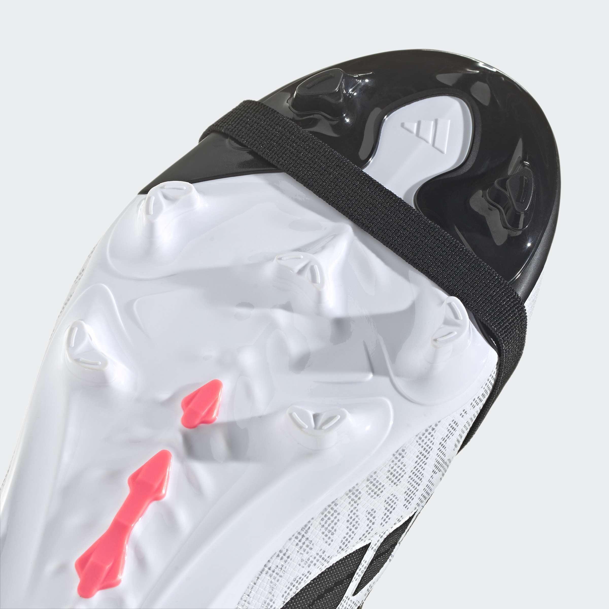Kids Unisex Predator League Fold-Over Tongue Firm Ground Football Boots, White, A701_ONE, large image number 5