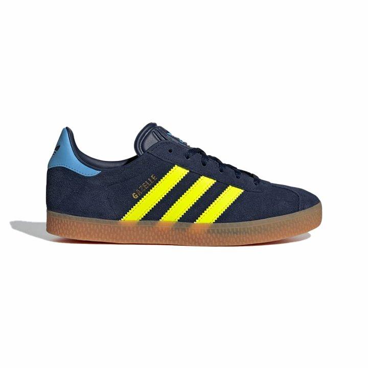 Kids Unisex Gazelle Shoes, Blue, A701_ONE, large image number 0