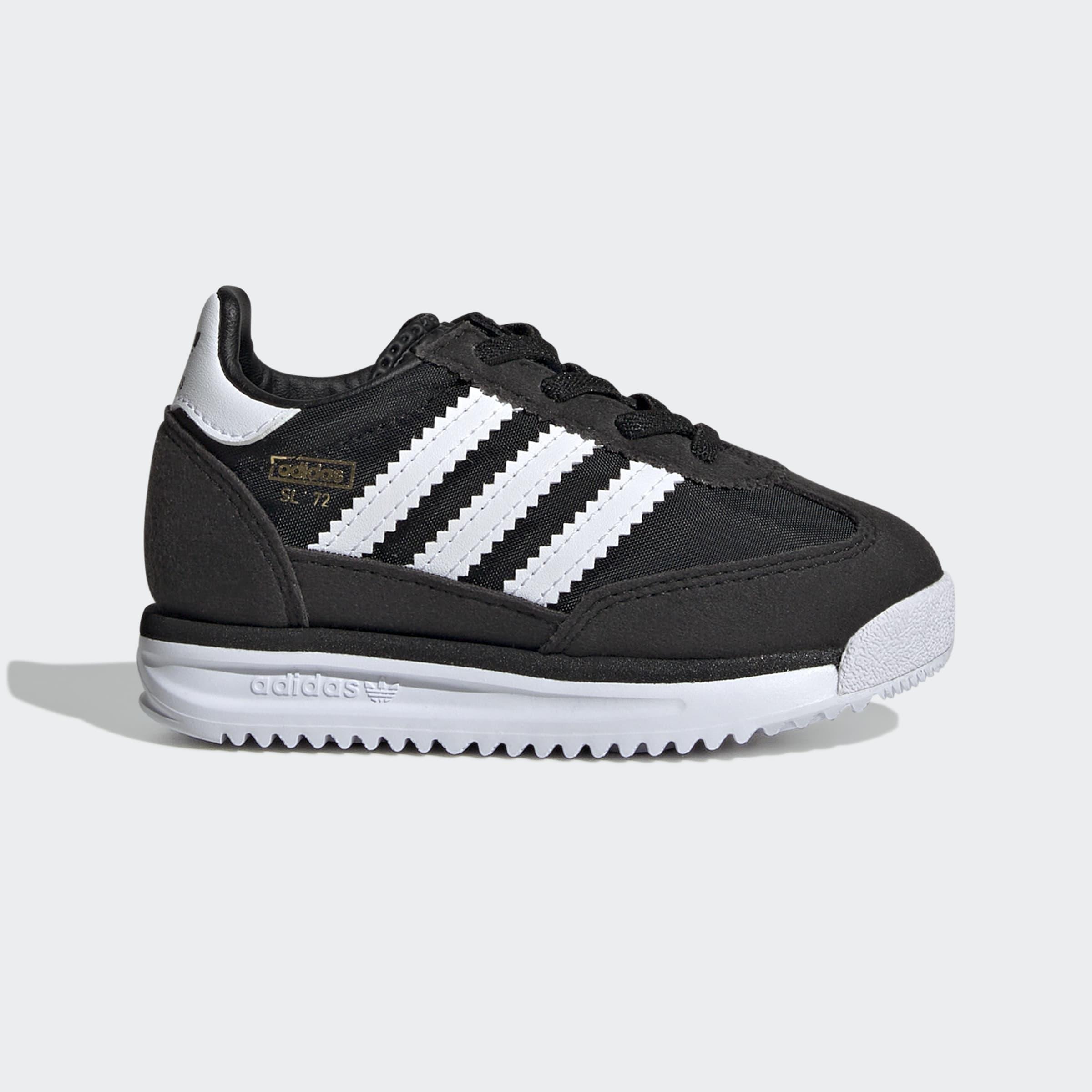 Kids Unisex SL 72 RS Elastic Laces Shoes, Black