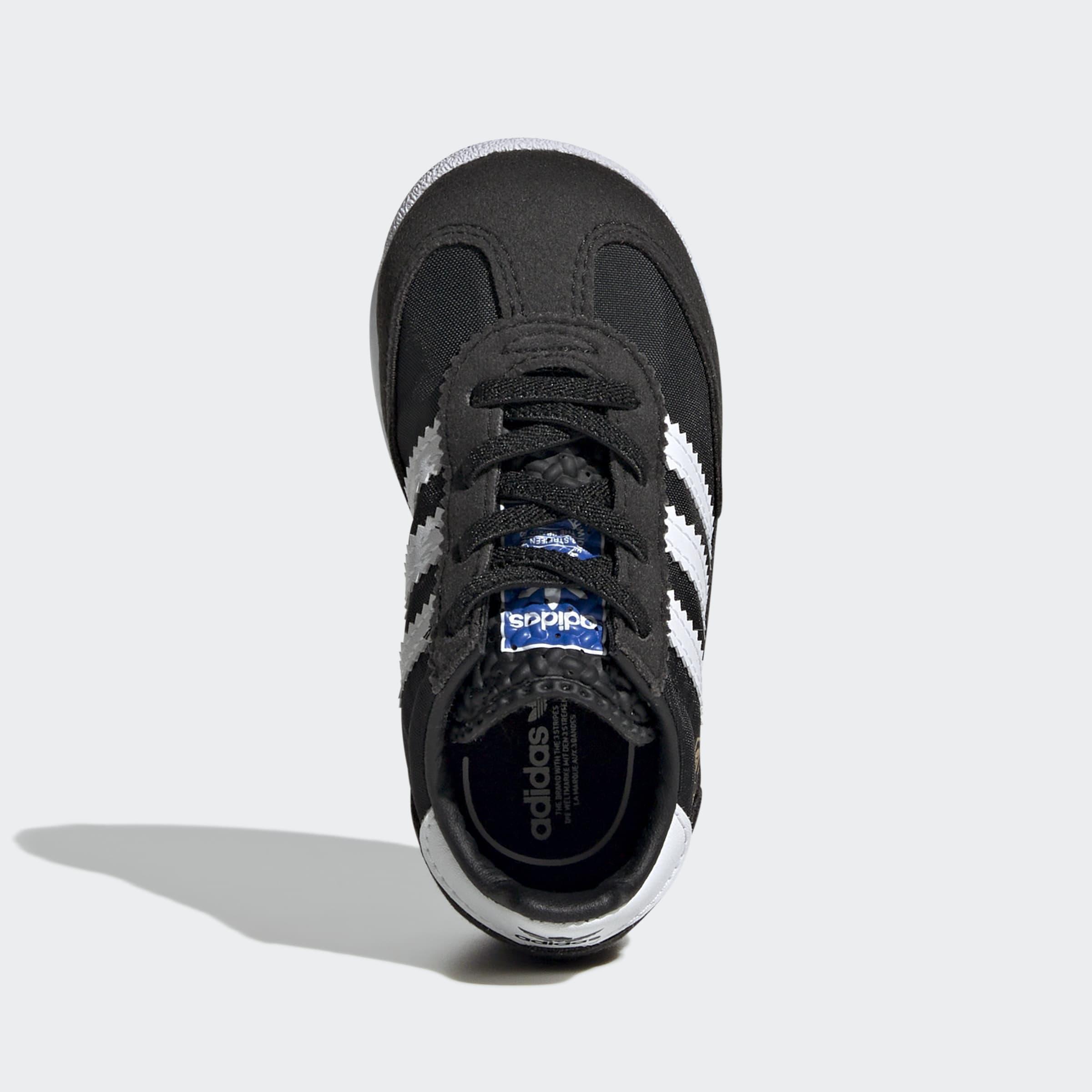 Kids Unisex SL 72 RS Elastic Laces Shoes, Black