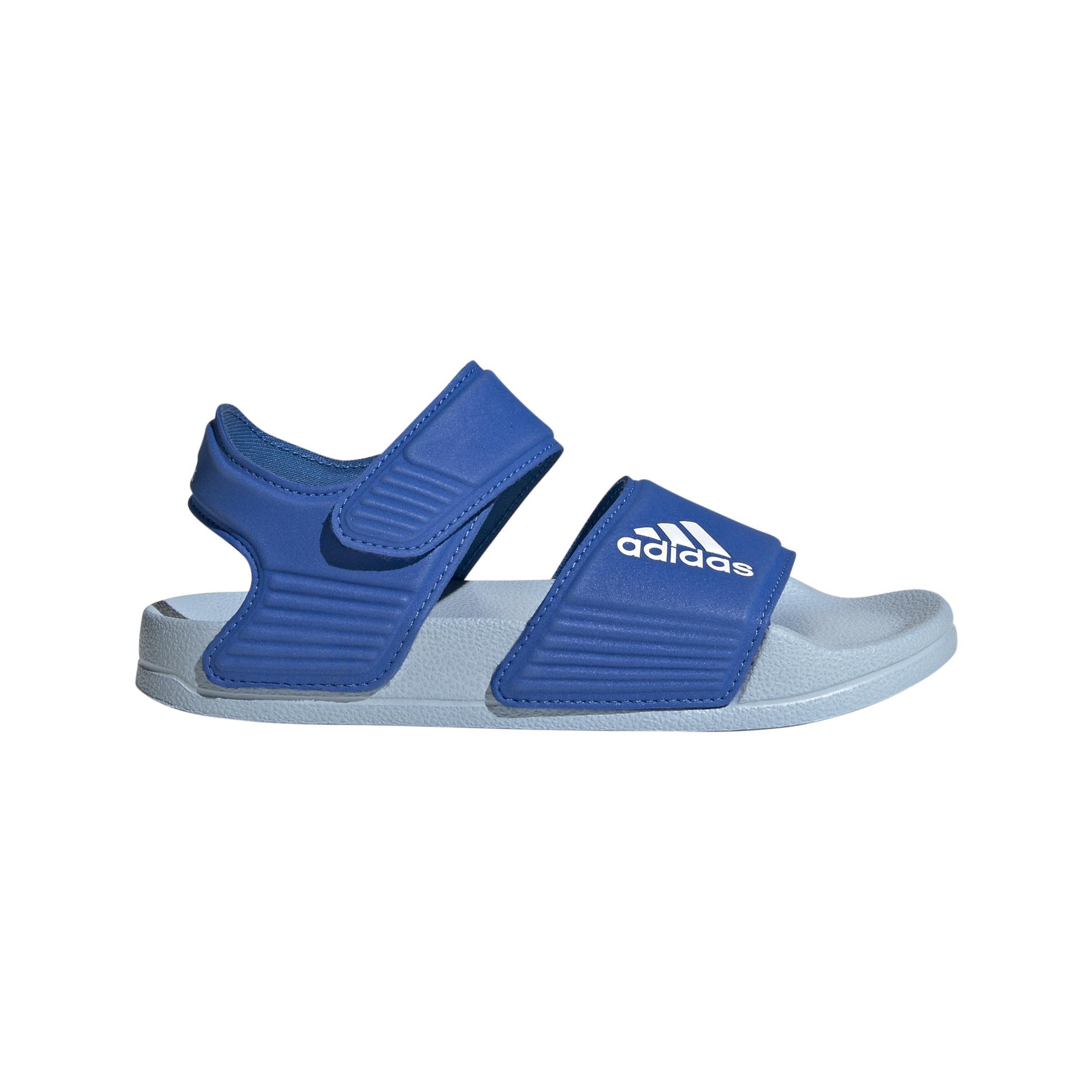 Unisex Kids Adilette Sandals, Blue, A701_ONE, large image number 0