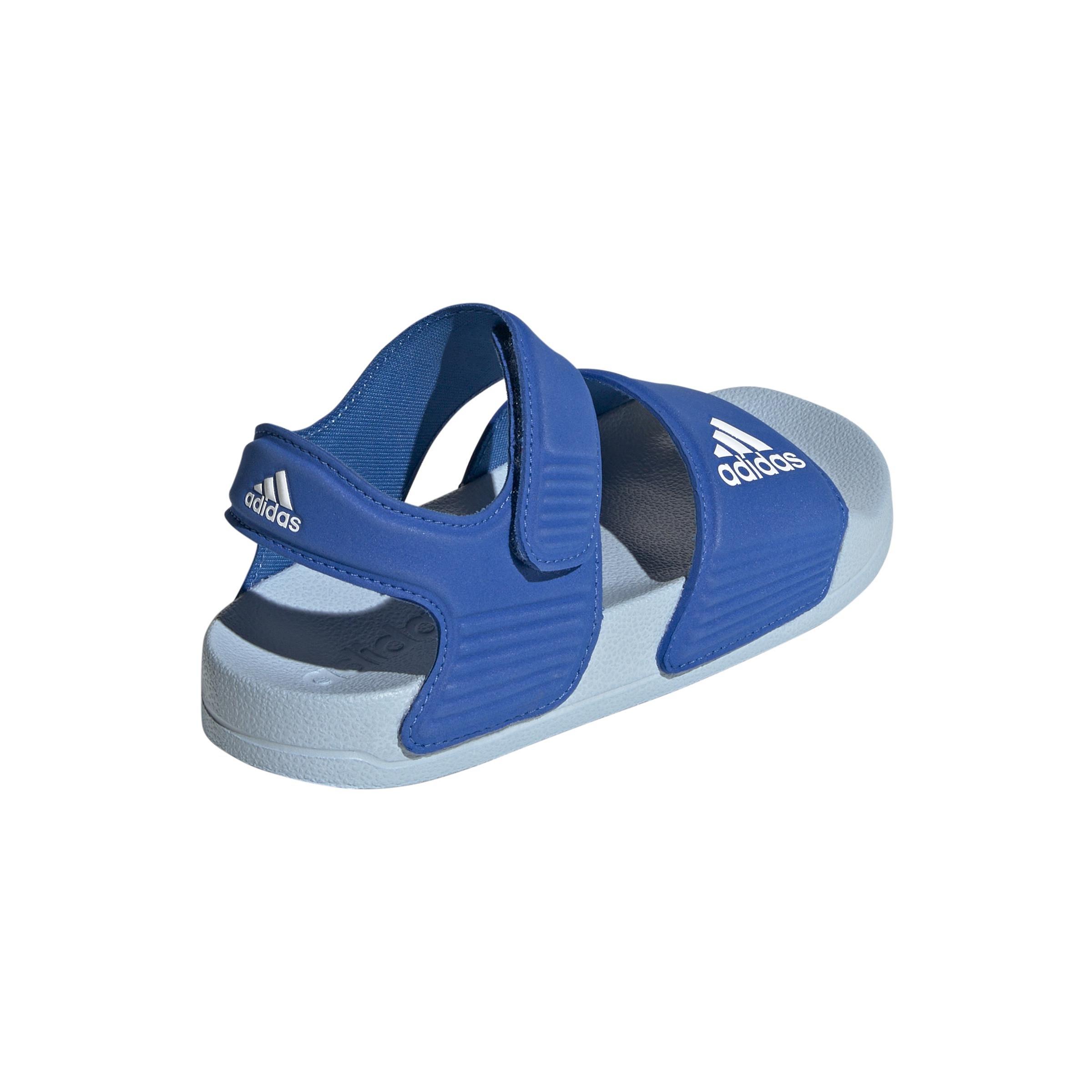 Unisex Kids Adilette Sandals, Blue, A701_ONE, large image number 3
