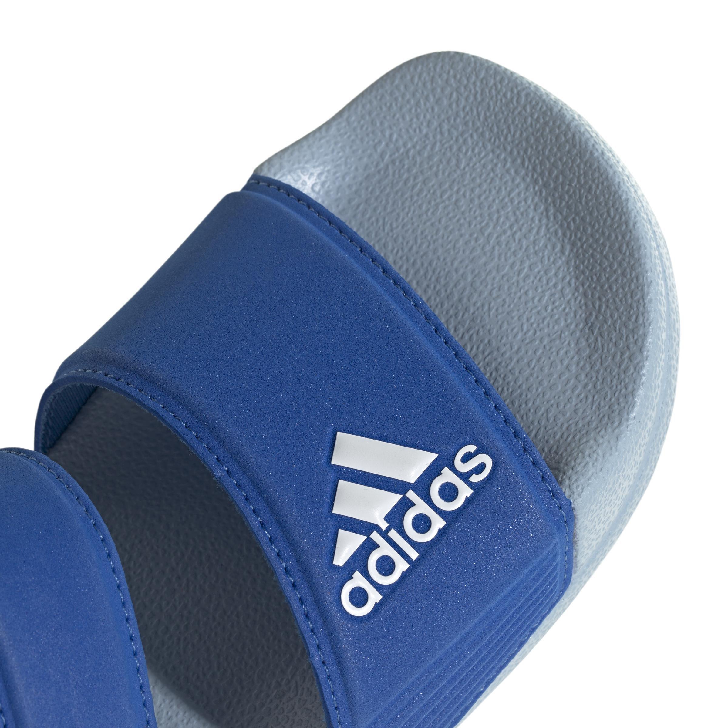 Unisex Kids Adilette Sandals, Blue, A701_ONE, large image number 5