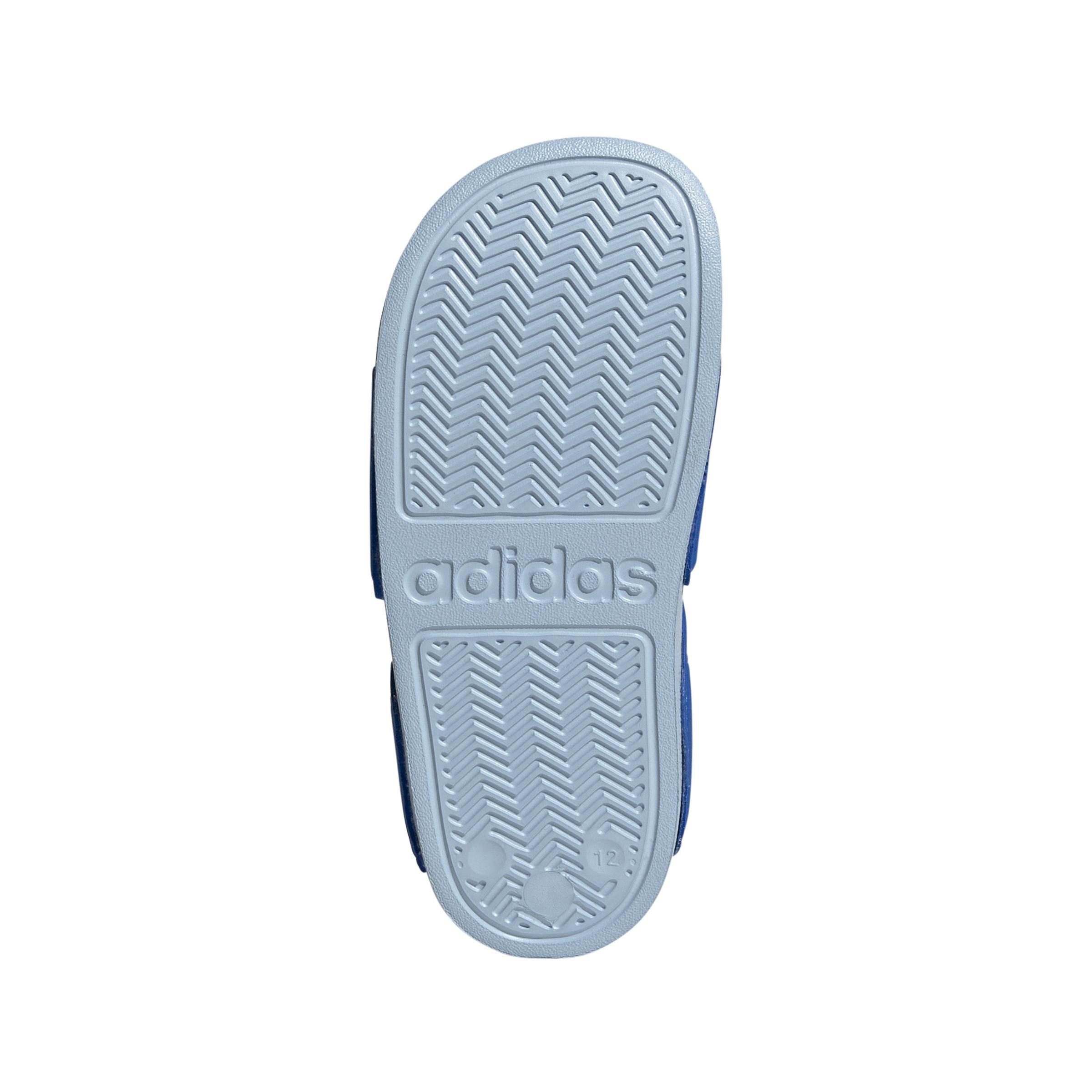 Unisex Kids Adilette Sandals, Blue, A701_ONE, large image number 6