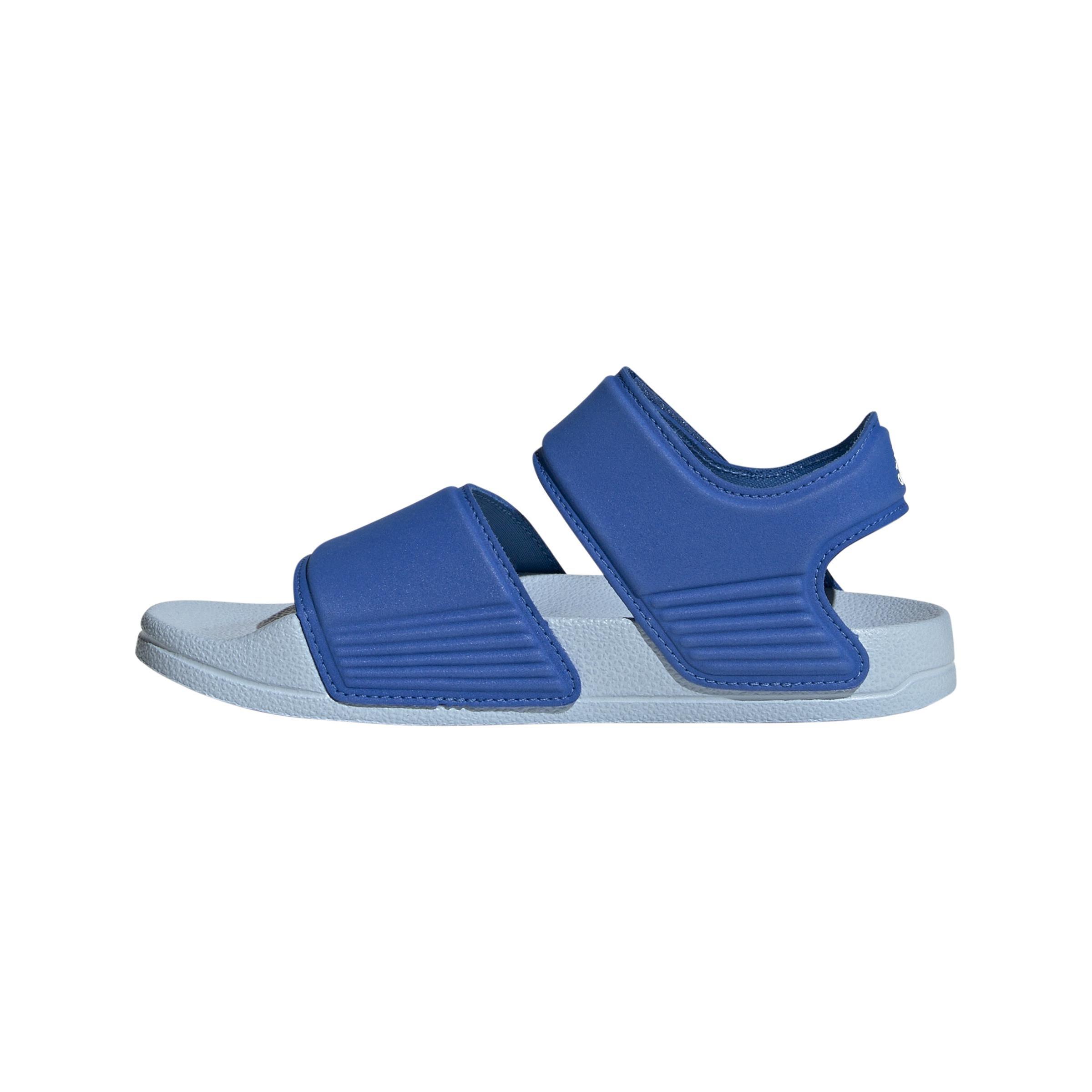 Unisex Kids Adilette Sandals, Blue, A701_ONE, large image number 10