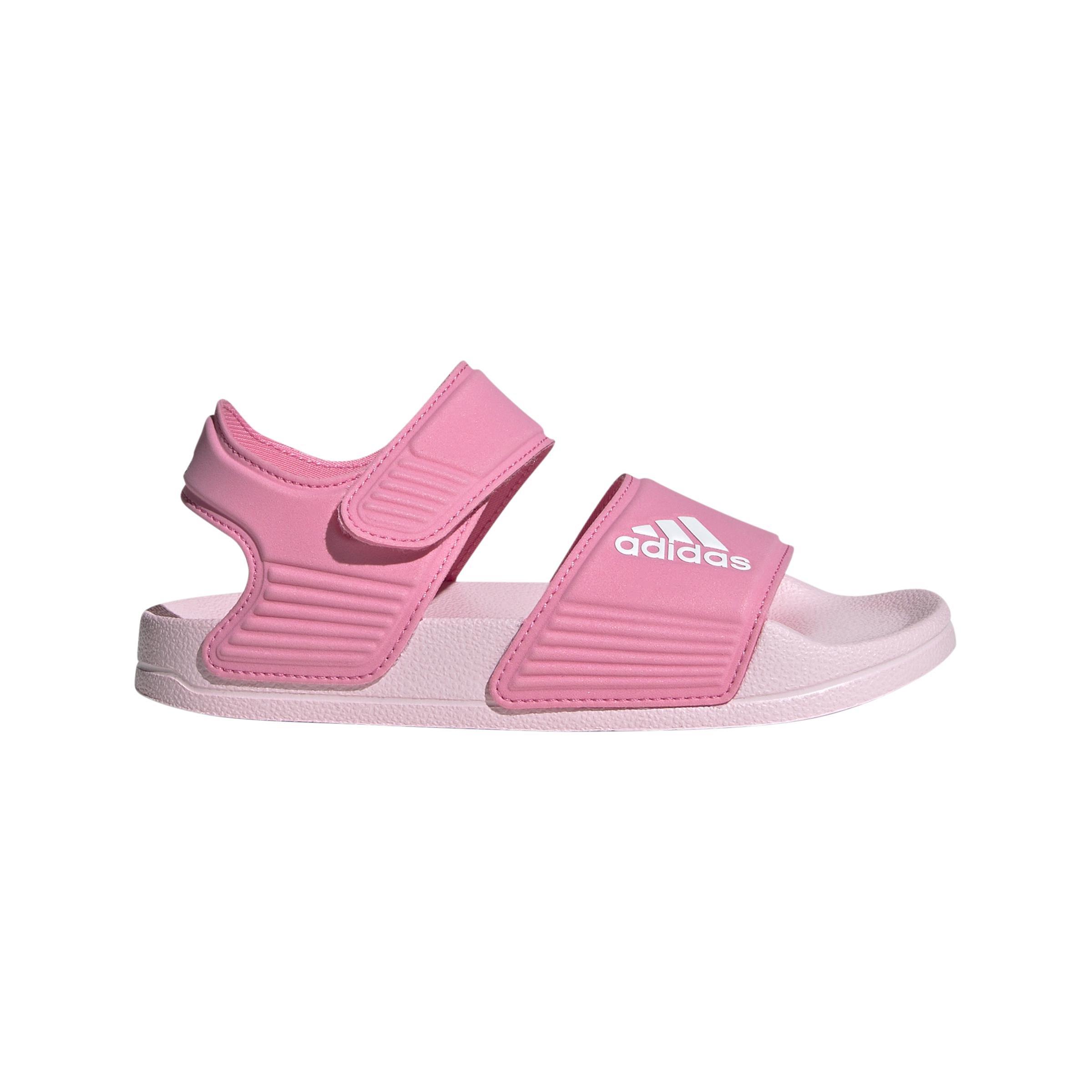 Unisex Kids Adilette Sandals, Pink, A701_ONE, large image number 0