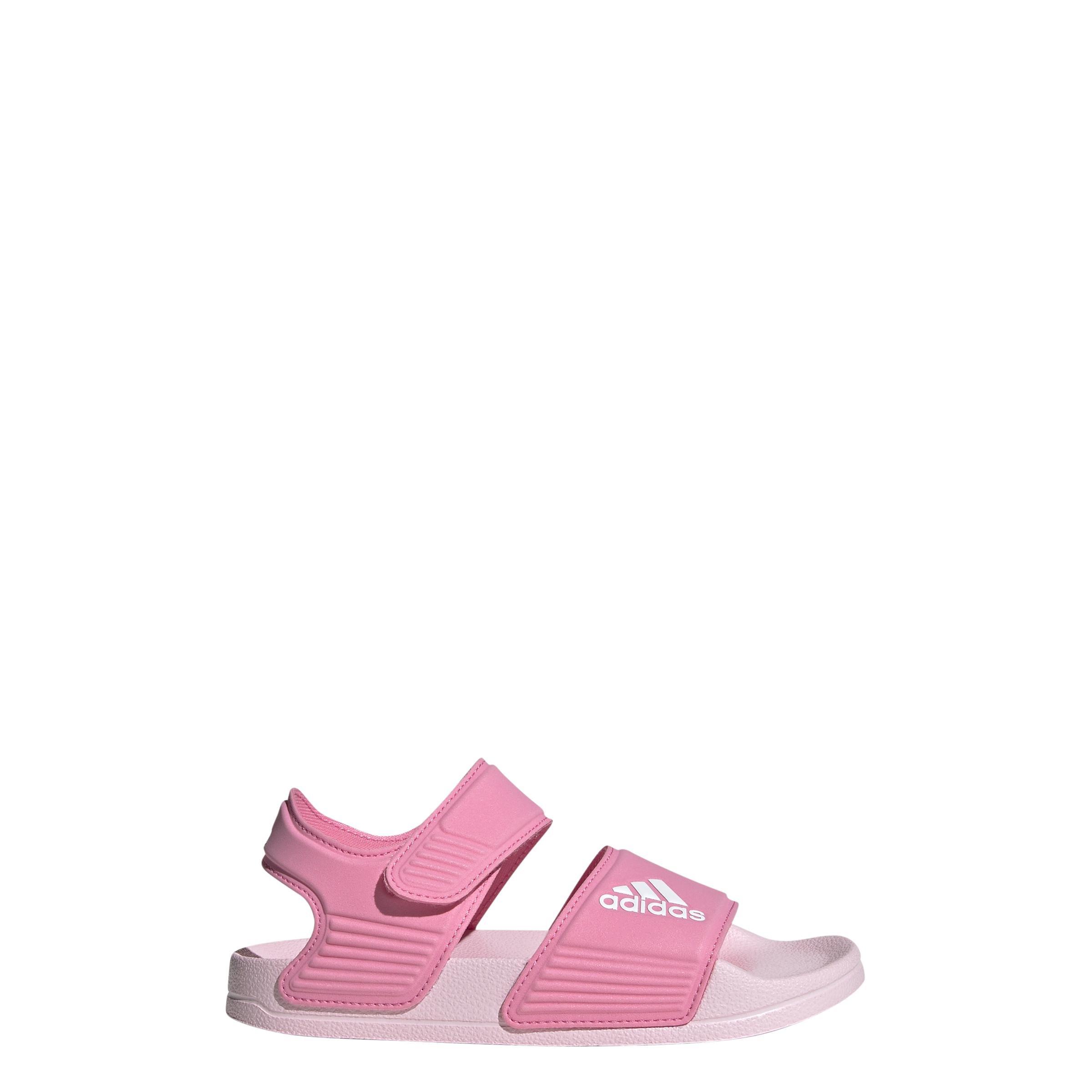 Unisex Kids Adilette Sandals, Pink, A701_ONE, large image number 6