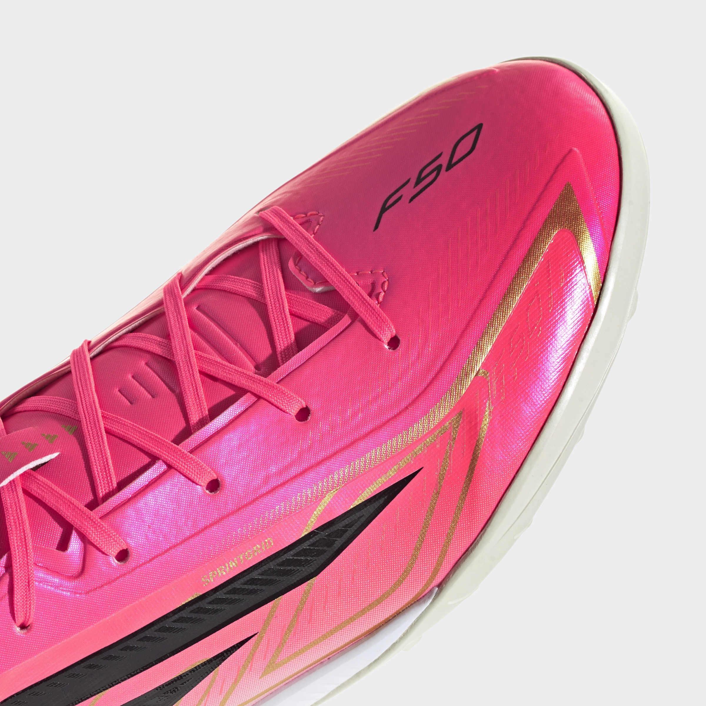 Unisex F50 HYPERFAST LEAGUE Turf Football Shoes, Pink, A701_ONE, large image number 5
