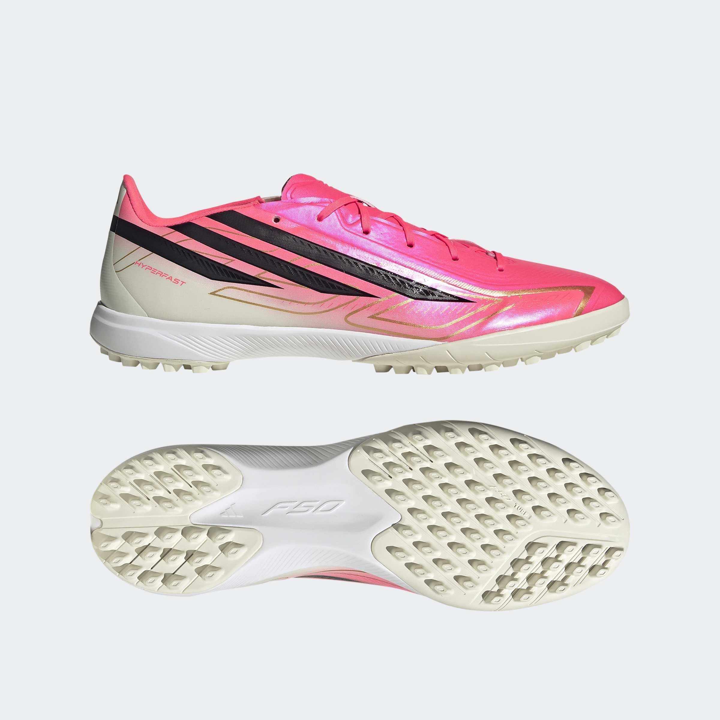 Unisex F50 HYPERFAST LEAGUE Turf Football Shoes, Pink, A701_ONE, large image number 6