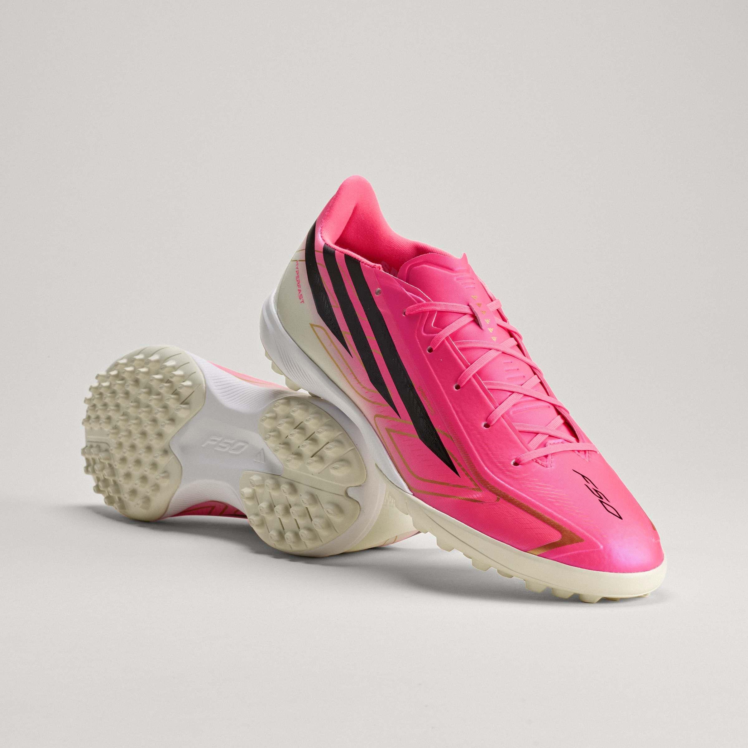 Unisex F50 HYPERFAST LEAGUE Turf Football Shoes, Pink, A701_ONE, large image number 9