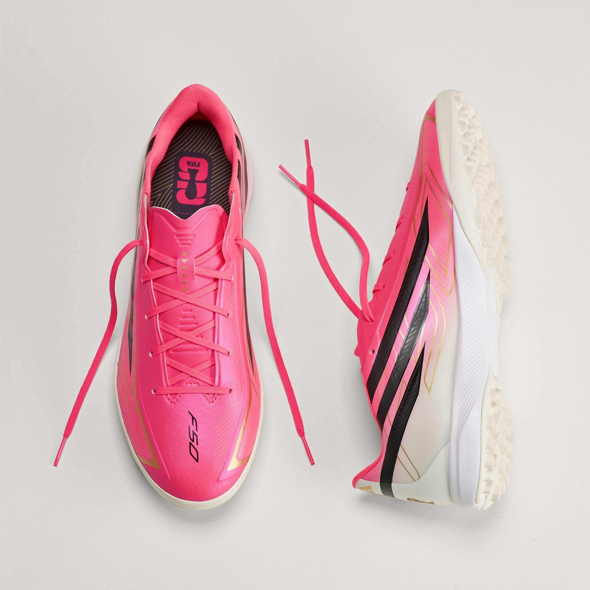 Unisex F50 HYPERFAST LEAGUE Turf Football Shoes, Pink, A701_ONE, large image number 10
