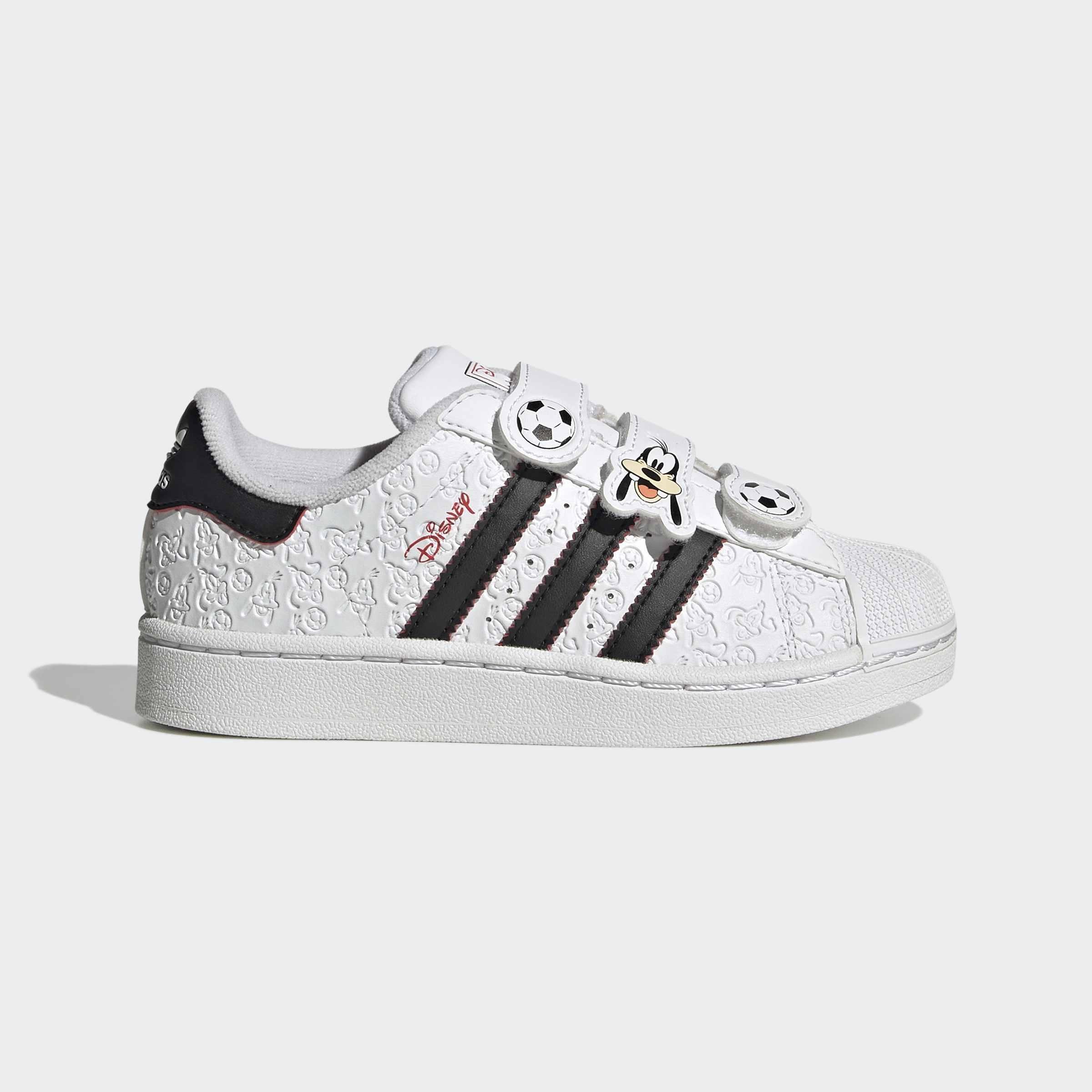 Kids Unisex adidas Disney Superstar II Comfort Closure Shoes, White