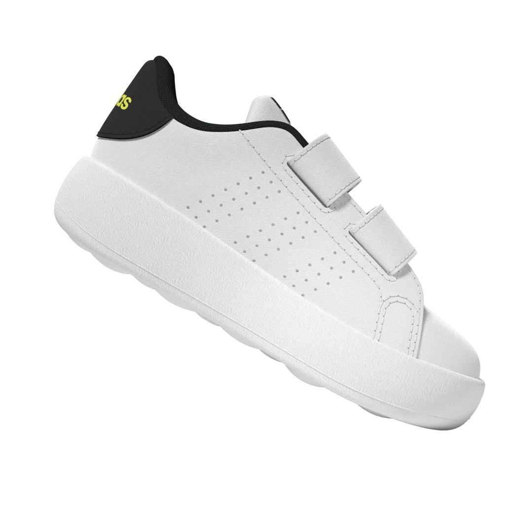 Unisex adidas Smiley Advantage Shoes Kids, White, A701_ONE, large image number 11