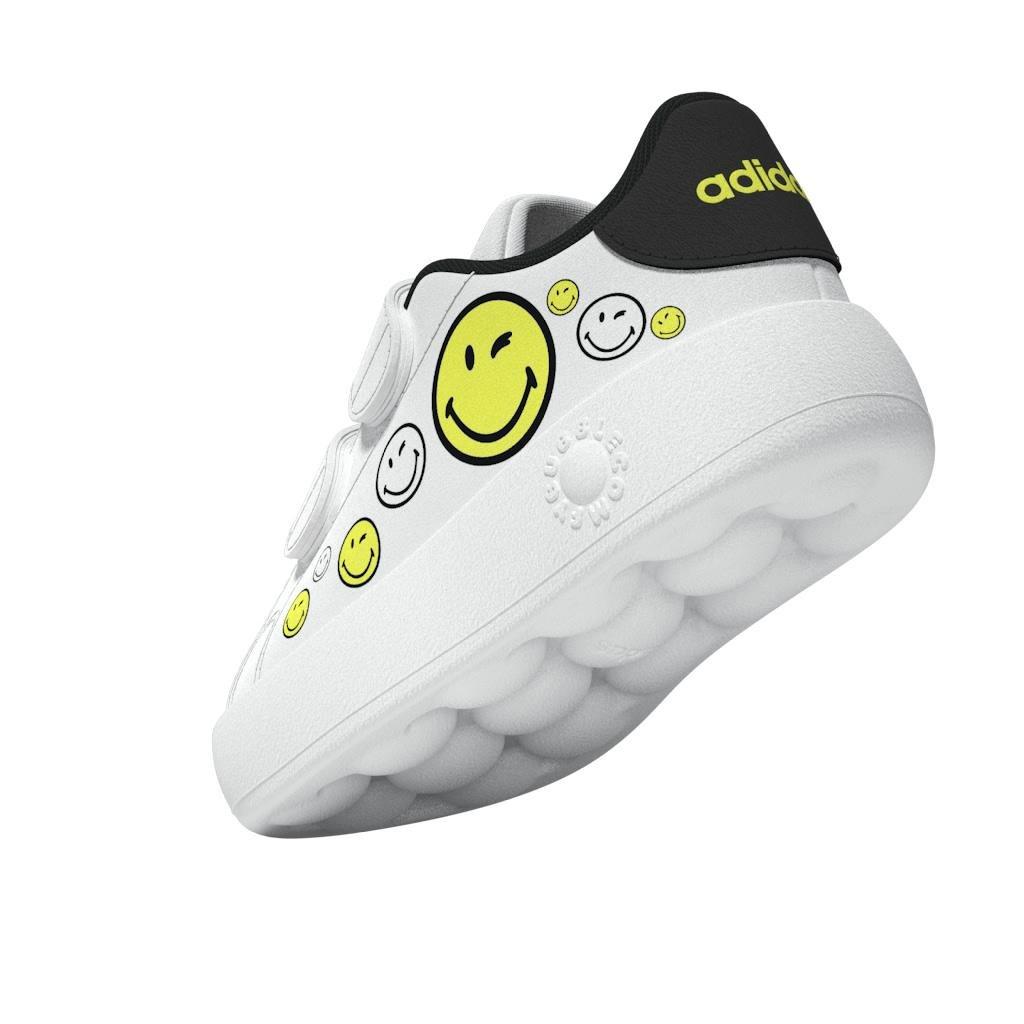 Unisex Kids adidas Smiley Advantage Shoes, White, , large image number 13