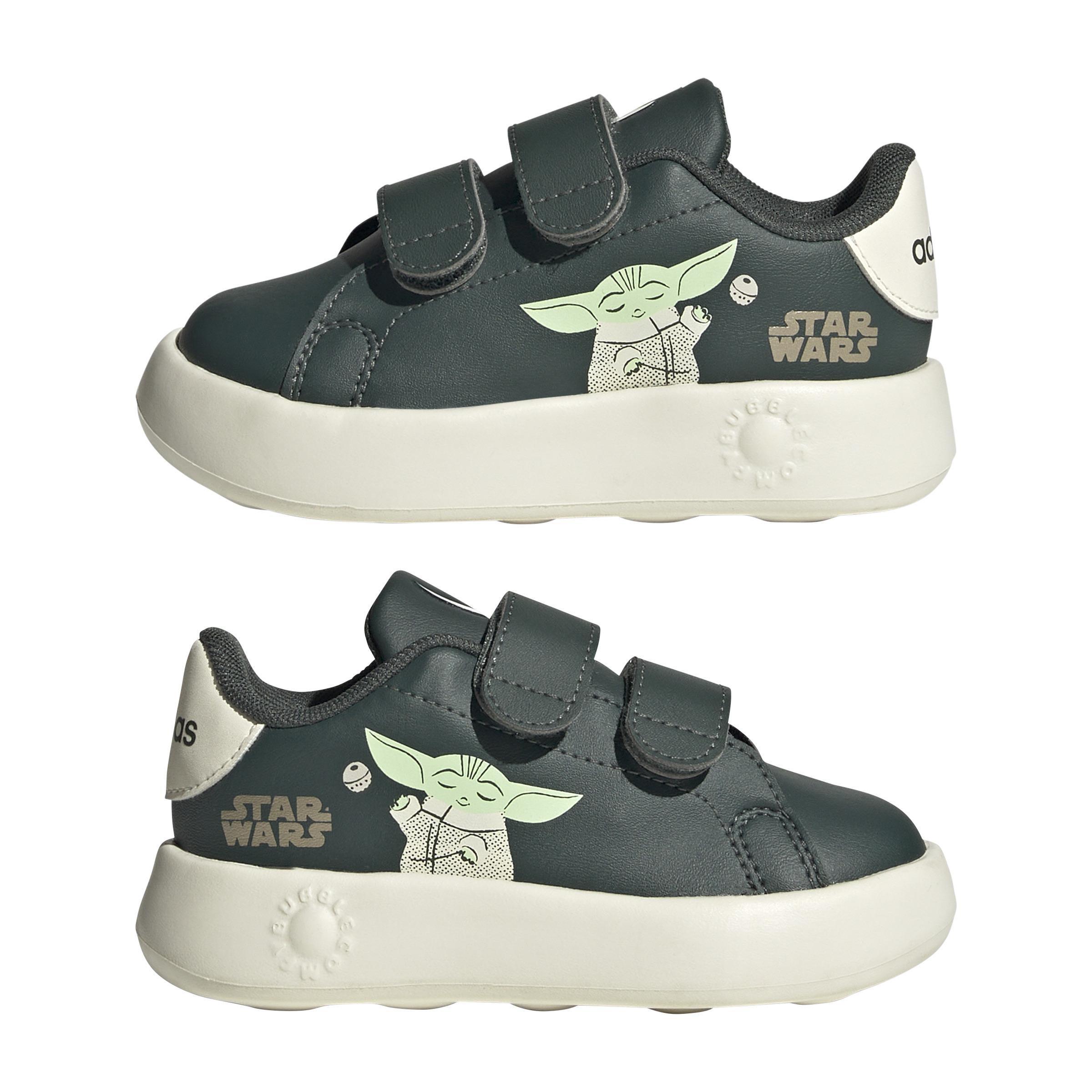 Unisex Kids adidas x Star Wars Advantage Shoes, Green, , large image number 12