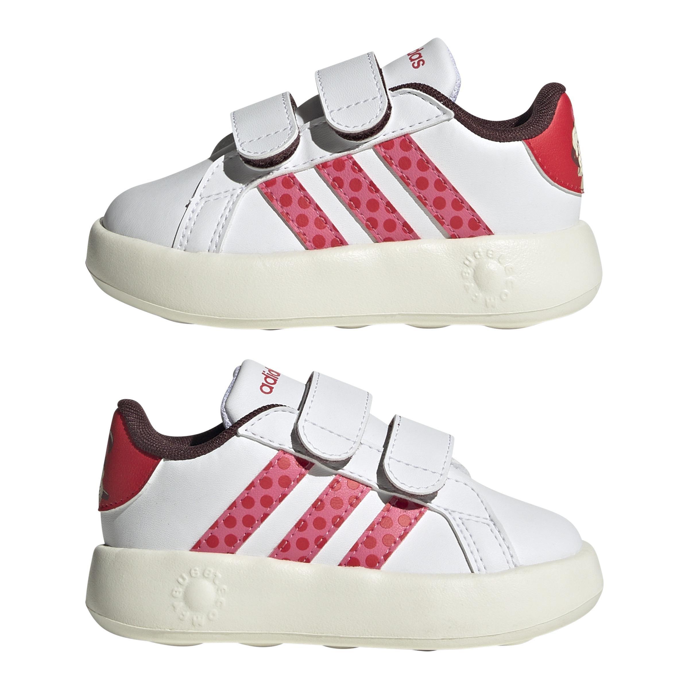 Unisex adidas Disney Minnie Mouse Grand Court 2.0 Shoes, White, A701_ONE, large image number 6