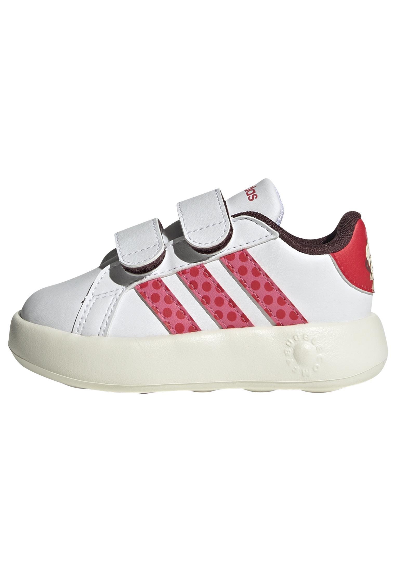 Unisex adidas Disney Minnie Mouse Grand Court 2.0 Shoes, White, A701_ONE, large image number 7