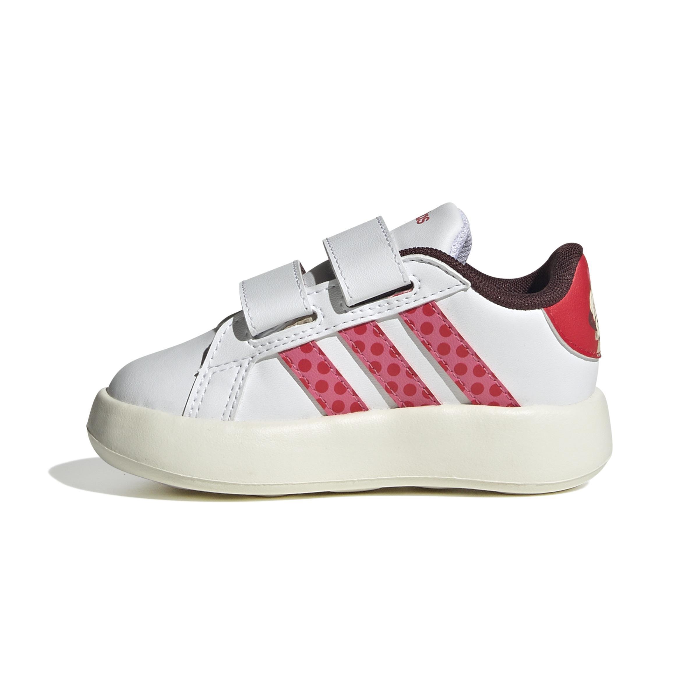 Unisex adidas Disney Minnie Mouse Grand Court 2.0 Shoes, White, A701_ONE, large image number 8