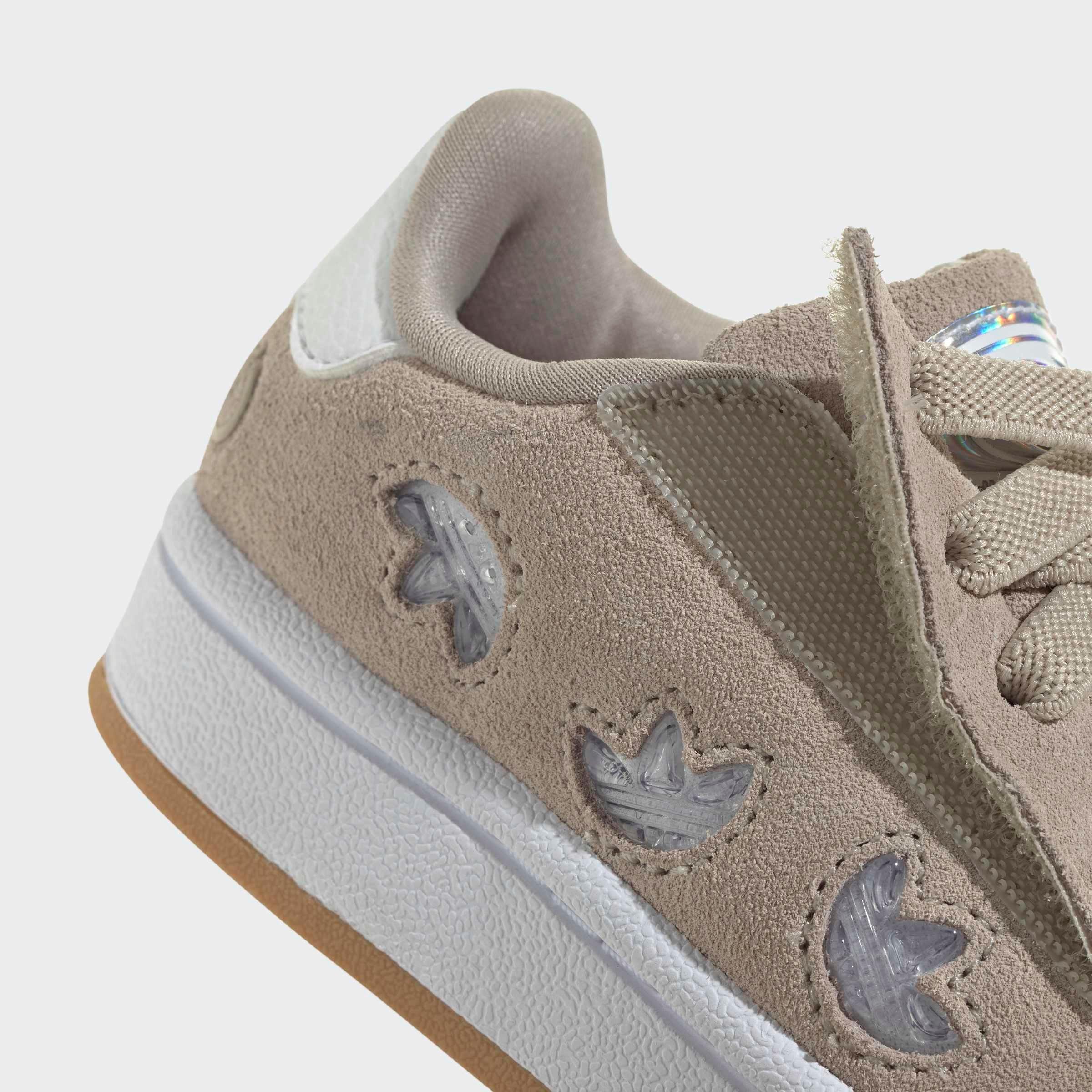 Kids Unisex Campus 00S Led Lights Comfort Closure Elastic Lace Shoes, Beige, A701_ONE, large image number 7