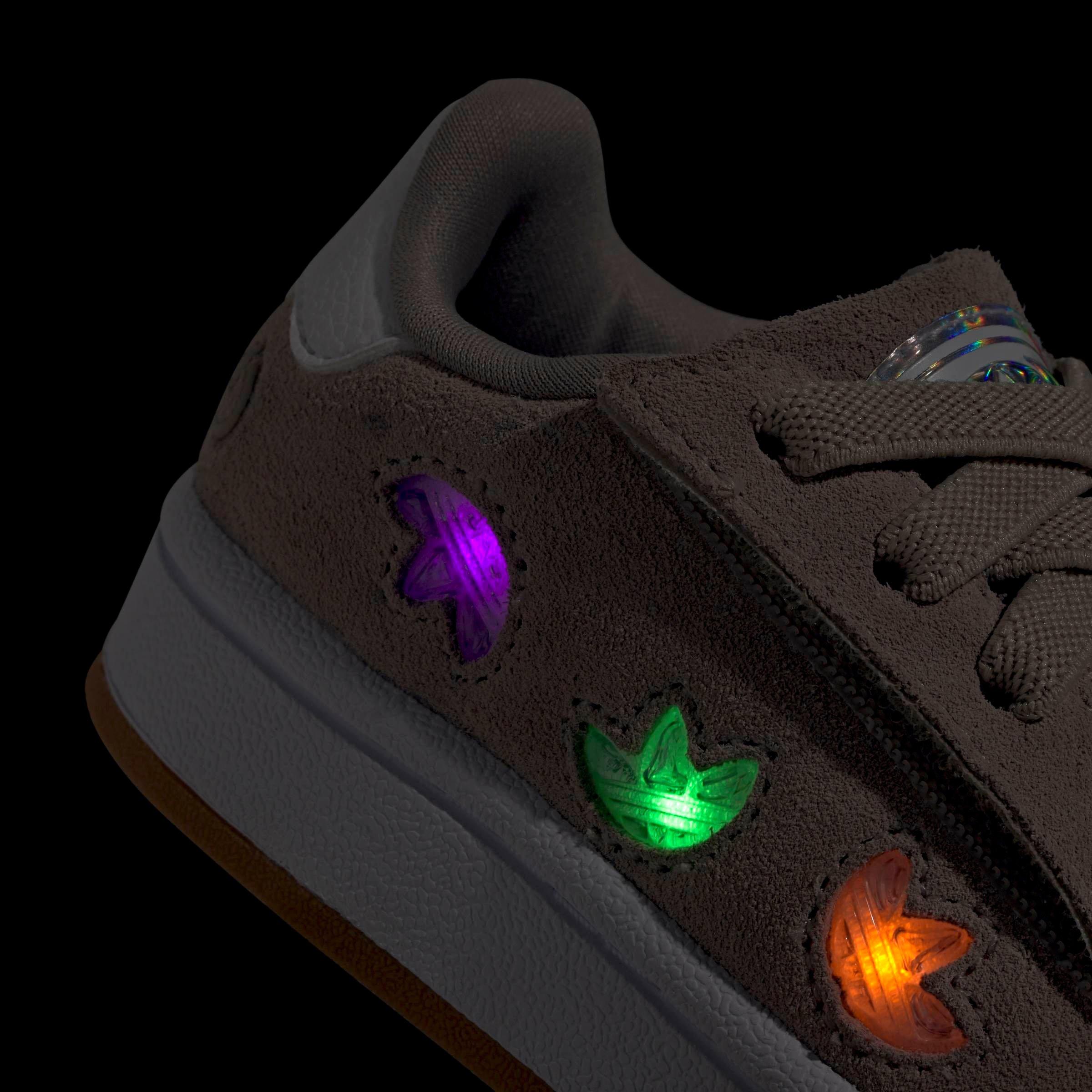 Kids Unisex Campus 00S Led Lights Comfort Closure Elastic Lace Shoes, Beige, A701_ONE, large image number 11