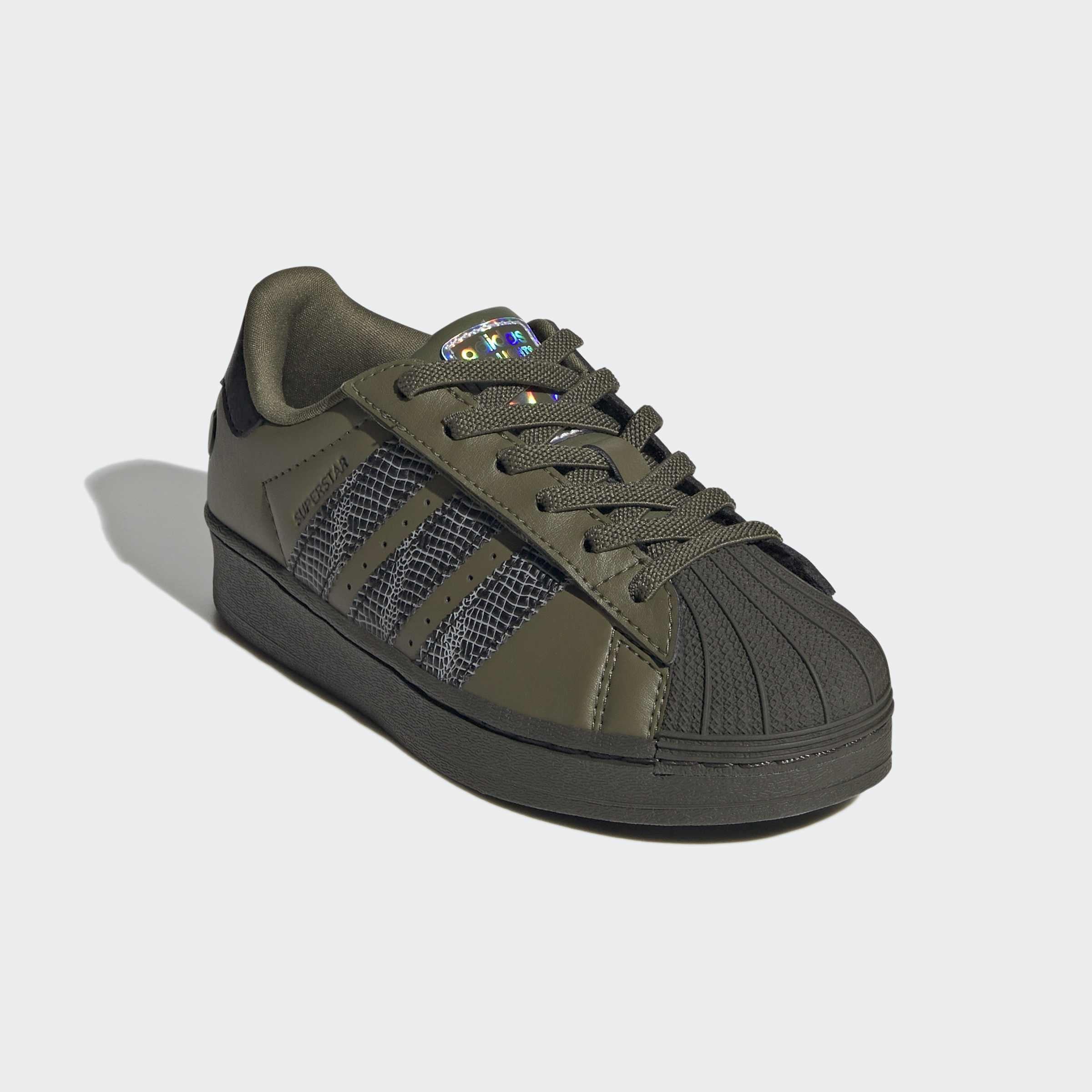 Kids Unisex Superstar Led Lights Comfort Closure Elastic Lace Shoes, Green, A701_ONE, large image number 2