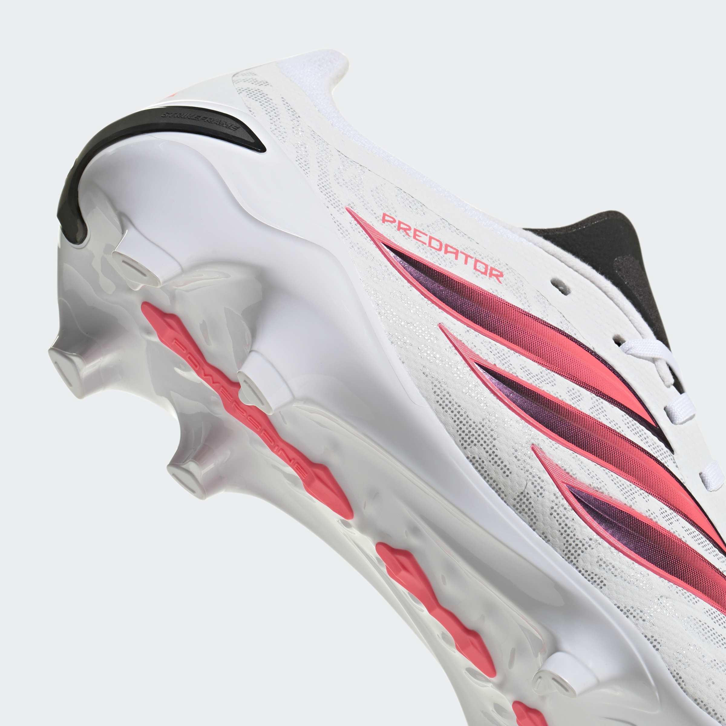 Unisex Predator League Firm Ground Football Boots, White, A701_ONE, large image number 5
