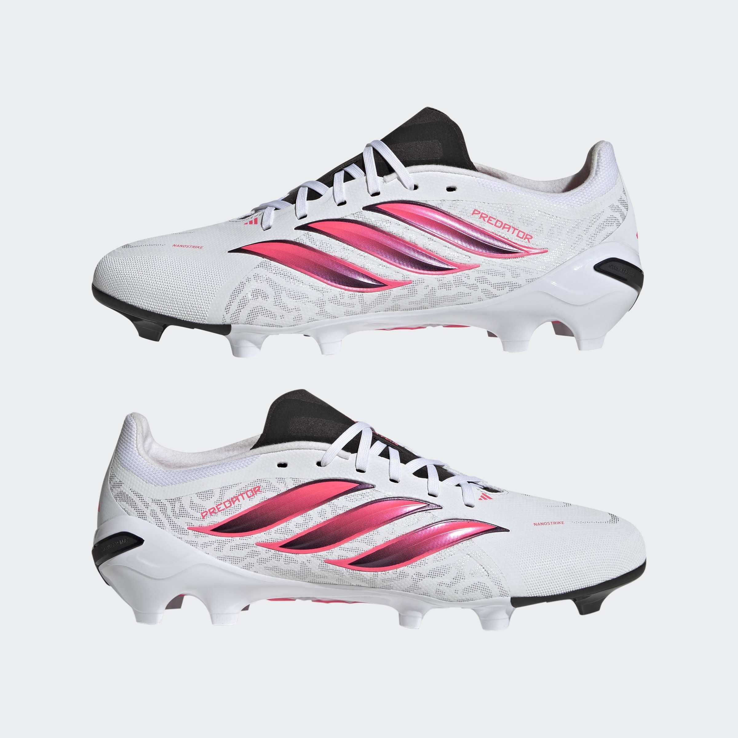 Unisex Predator League Firm Ground Football Boots, White, A701_ONE, large image number 8