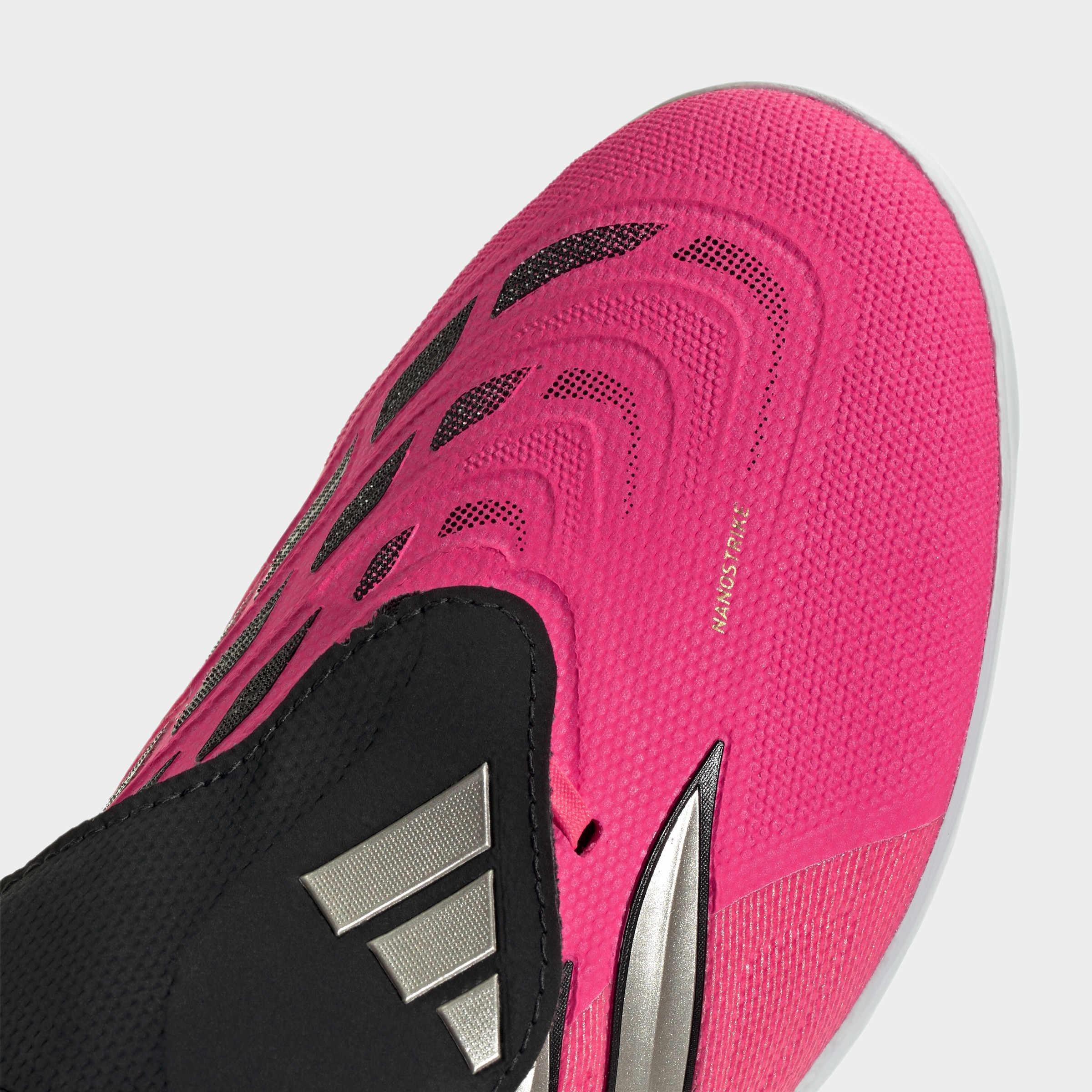Unisex PREDATOR LEAGUE Fold-Over Tongue Turf Football Boots, Pink, A701_ONE, large image number 4