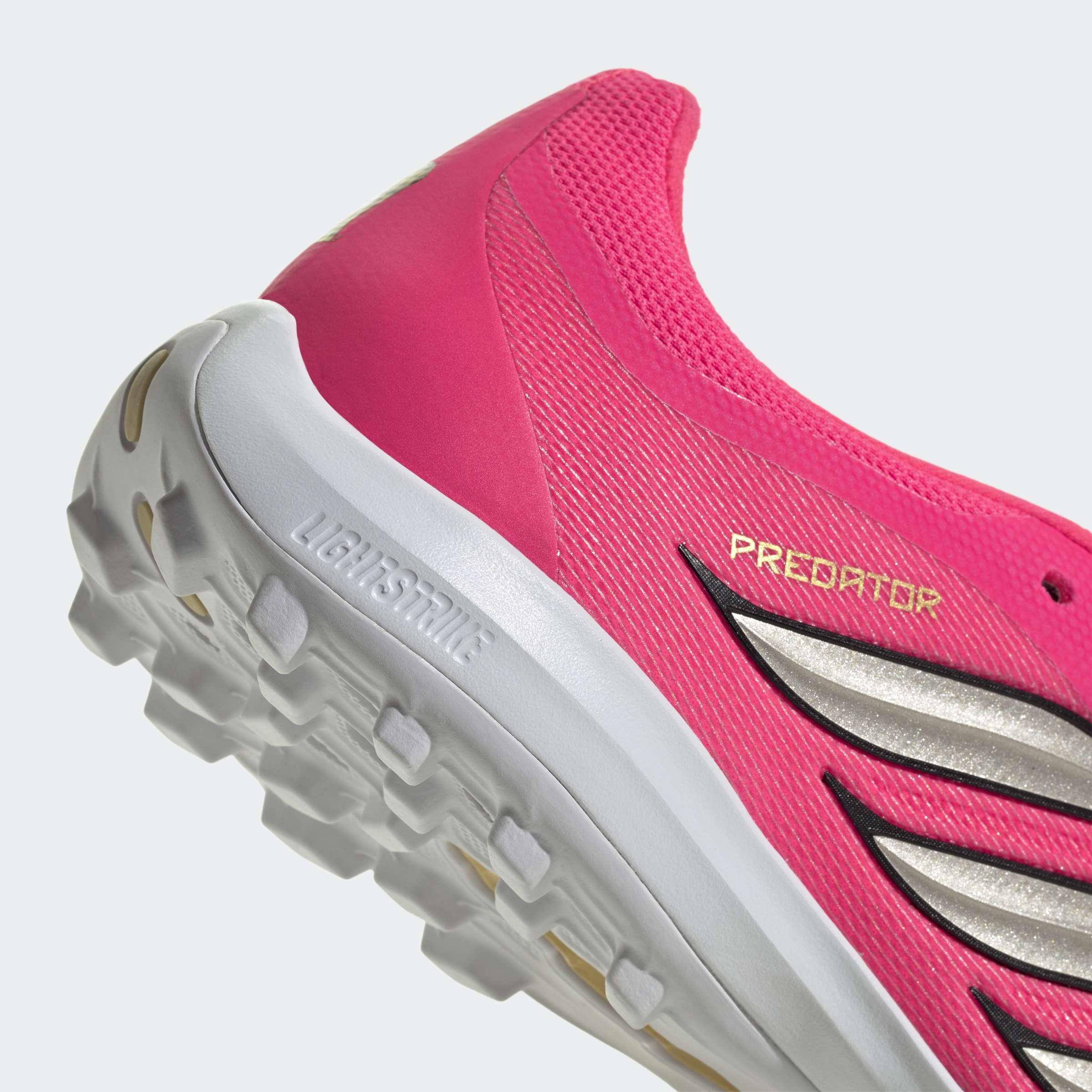 Unisex PREDATOR LEAGUE Fold-Over Tongue Turf Football Boots, Pink, A701_ONE, large image number 5