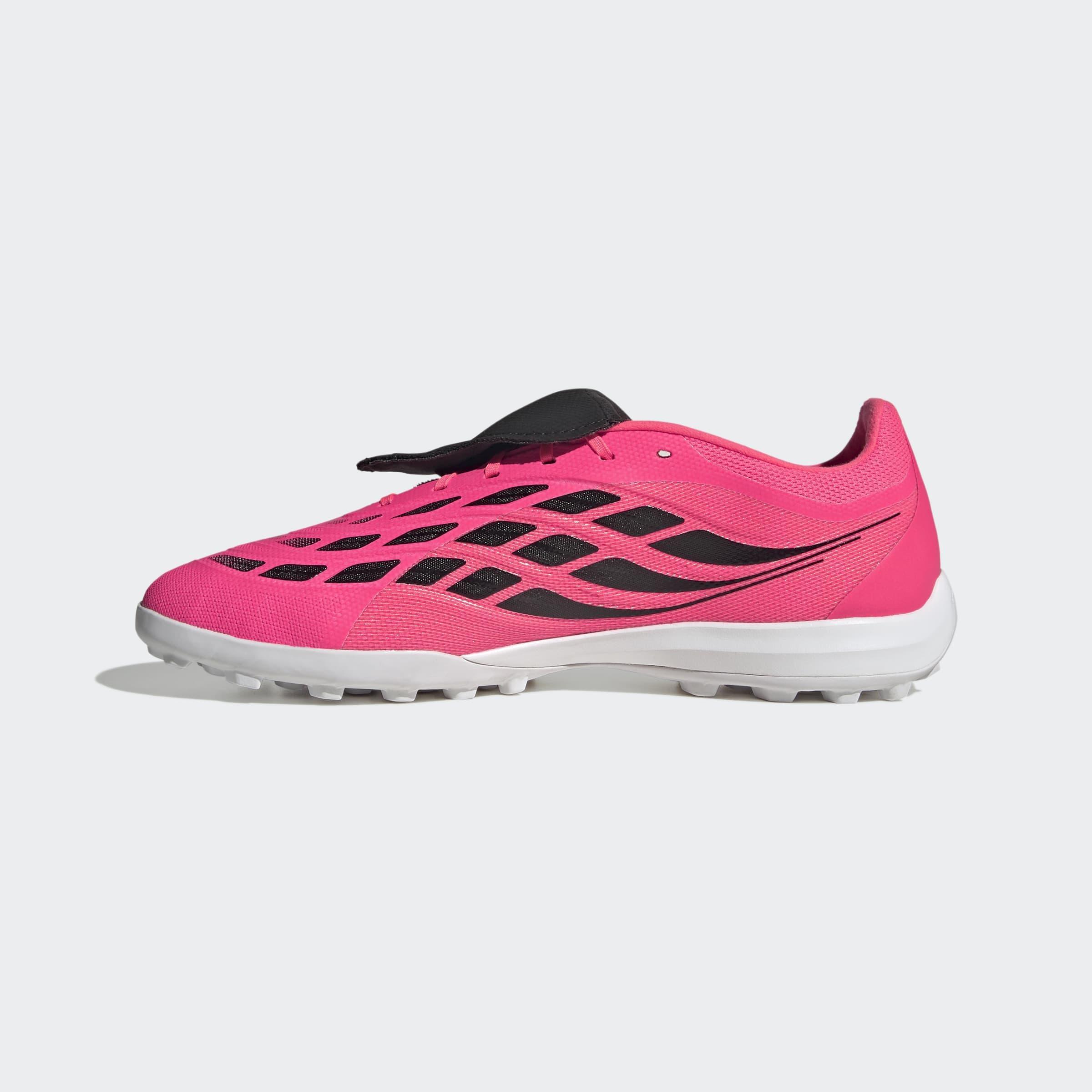 Unisex PREDATOR LEAGUE Fold-Over Tongue Turf Football Boots, Pink, A701_ONE, large image number 6