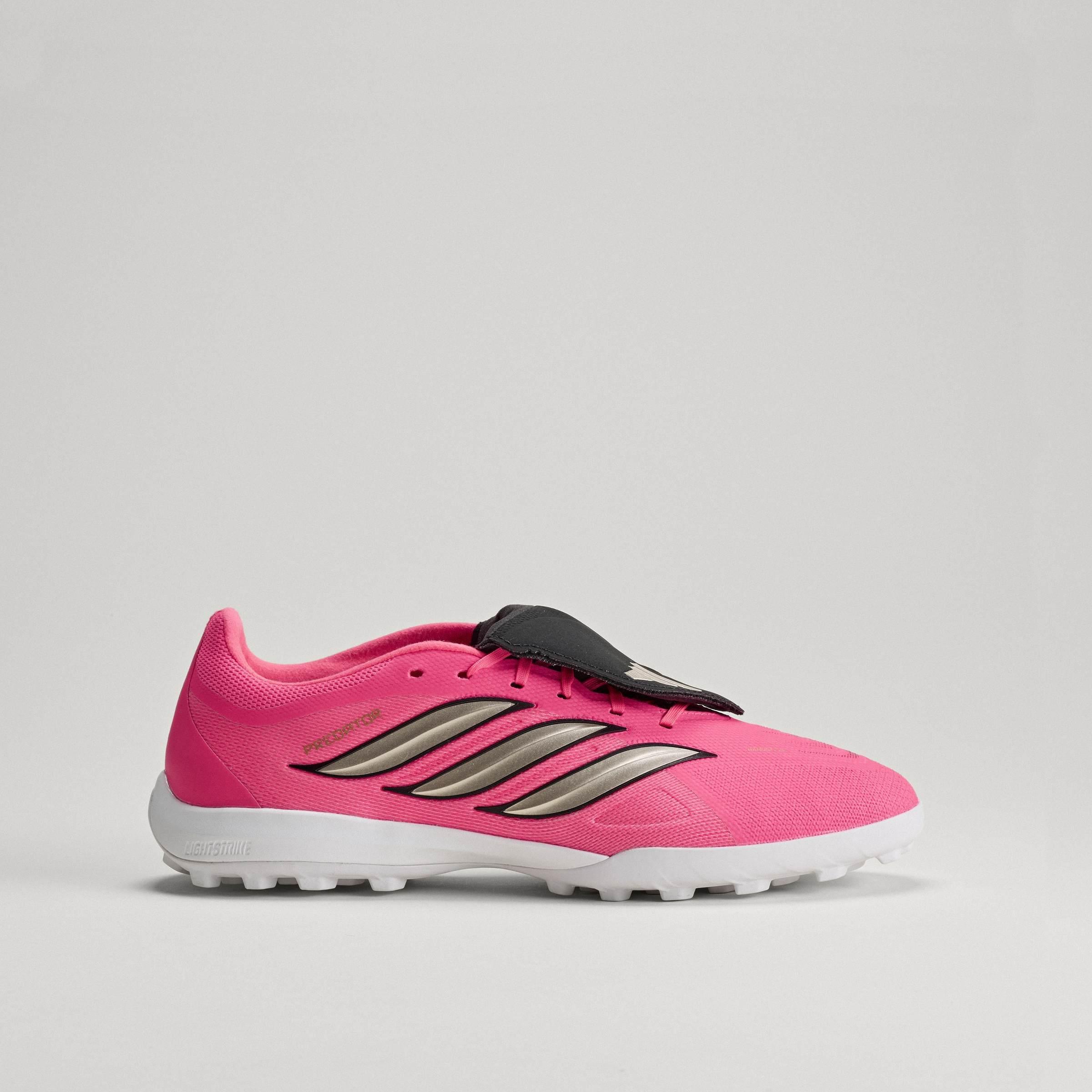 Unisex PREDATOR LEAGUE Fold-Over Tongue Turf Football Boots, Pink, A701_ONE, large image number 12