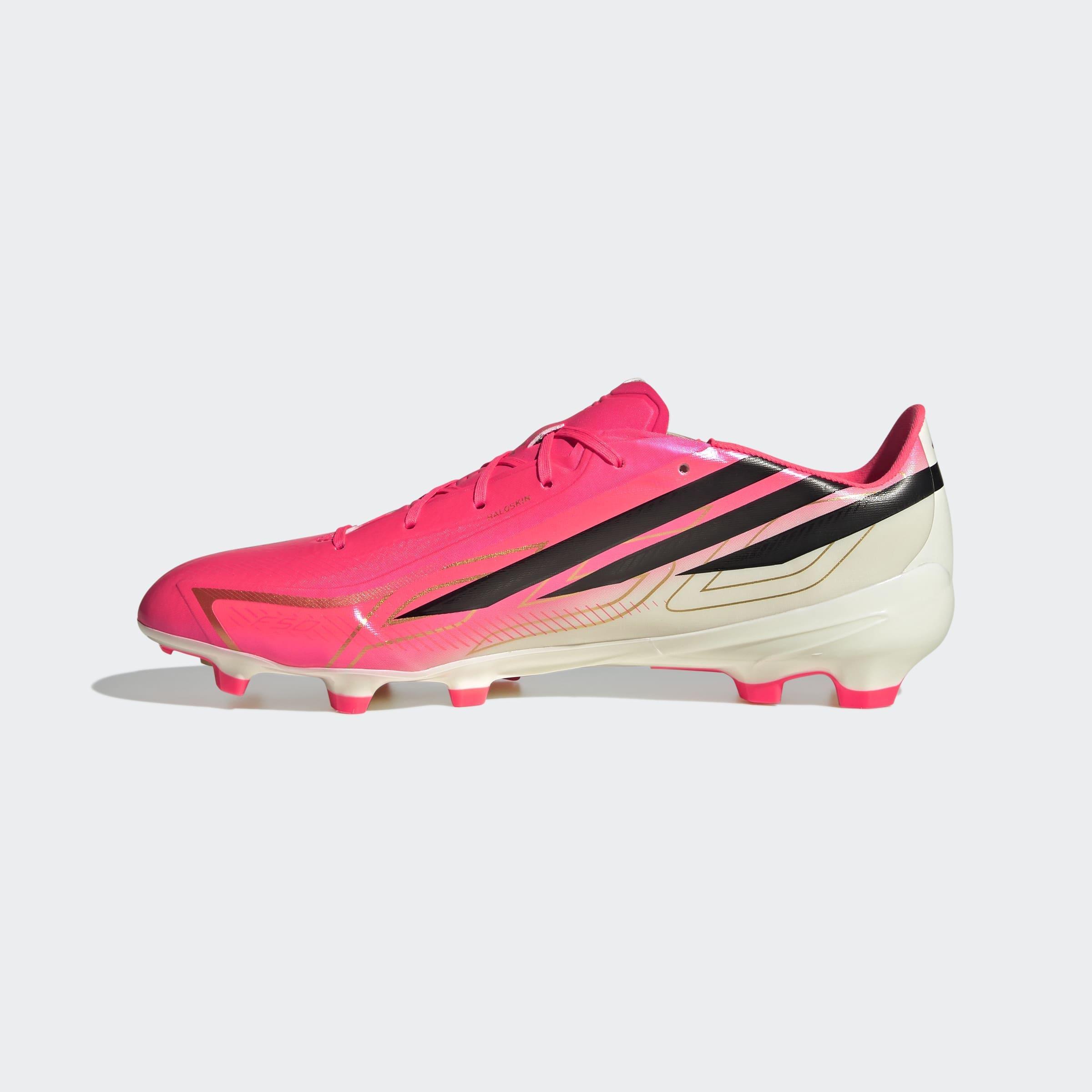 Unisex F50 Hyperfast League Firm Ground Football Boots, Pink, A701_ONE, large image number 8