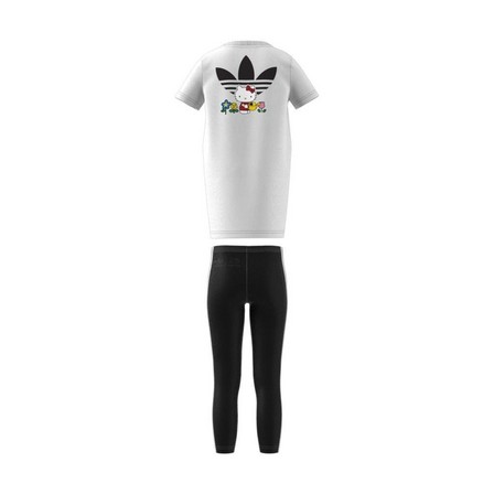 Unisex Kids Adidas Originals X Hello Kitty Tee Dress Set, White, A701_ONE, large image number 13