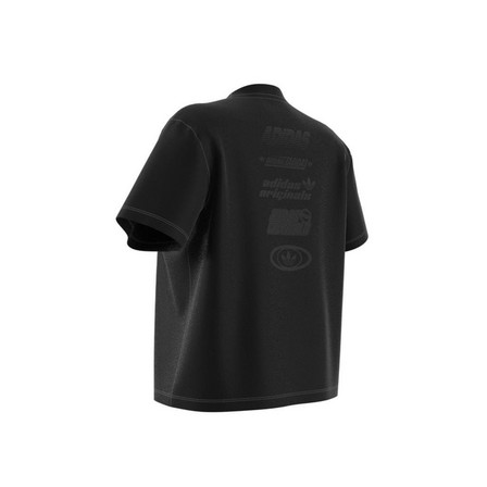 Women Multiple Logo T-Shirt, Black, A701_ONE, large image number 13