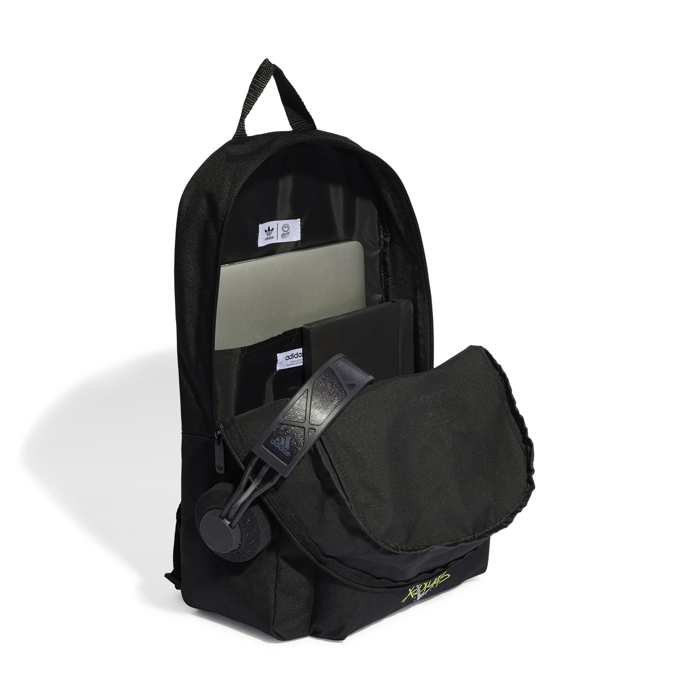 Unisex Kids Graphic Youth Backpack, Black, , large image number 1