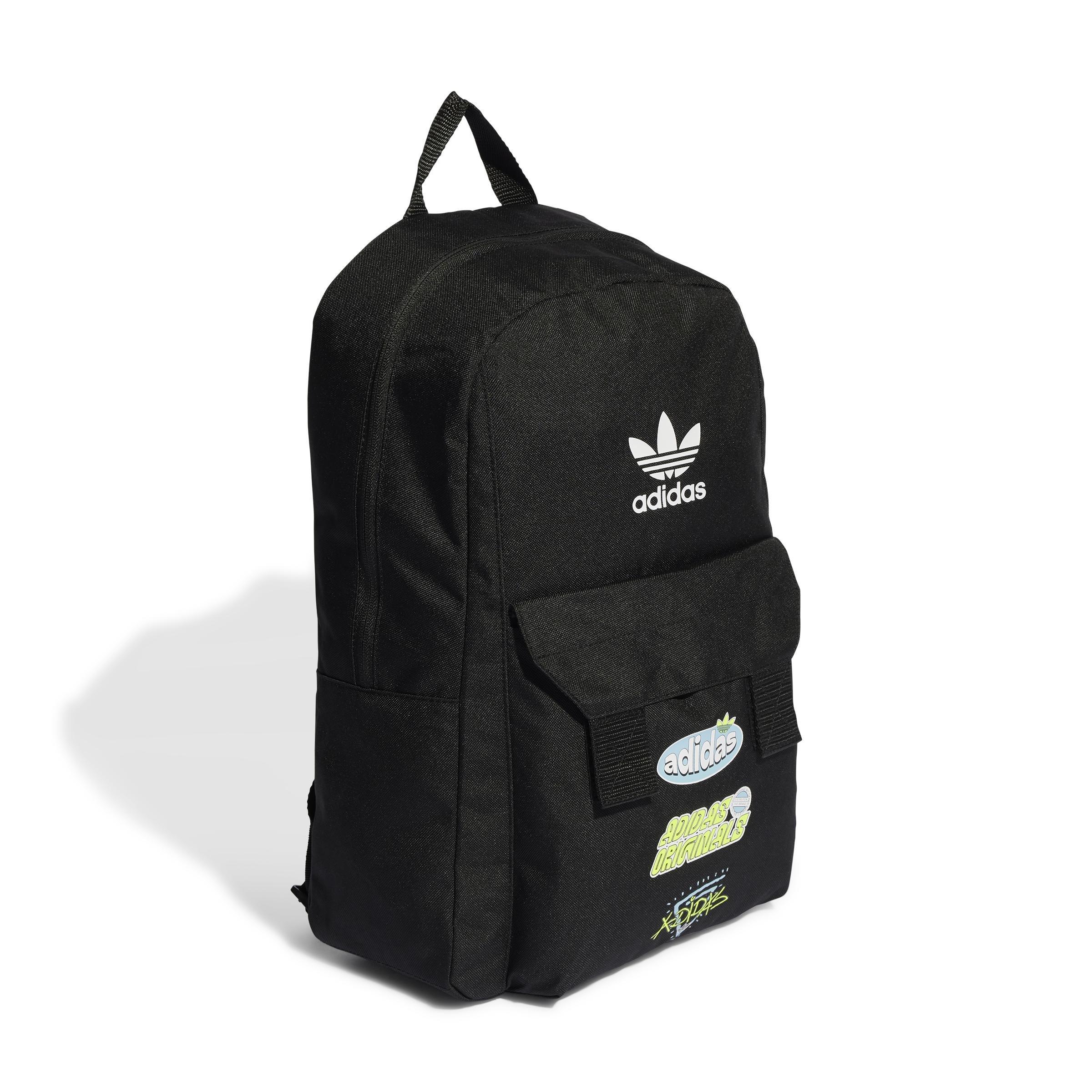 Unisex Kids Graphic Youth Backpack, Black, , large image number 2