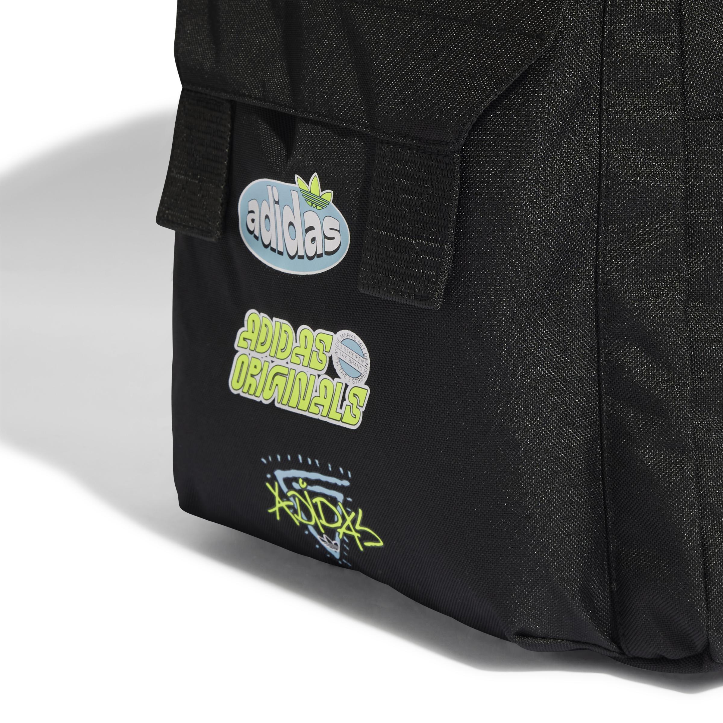 Unisex Kids Graphic Youth Backpack, Black, , large image number 4