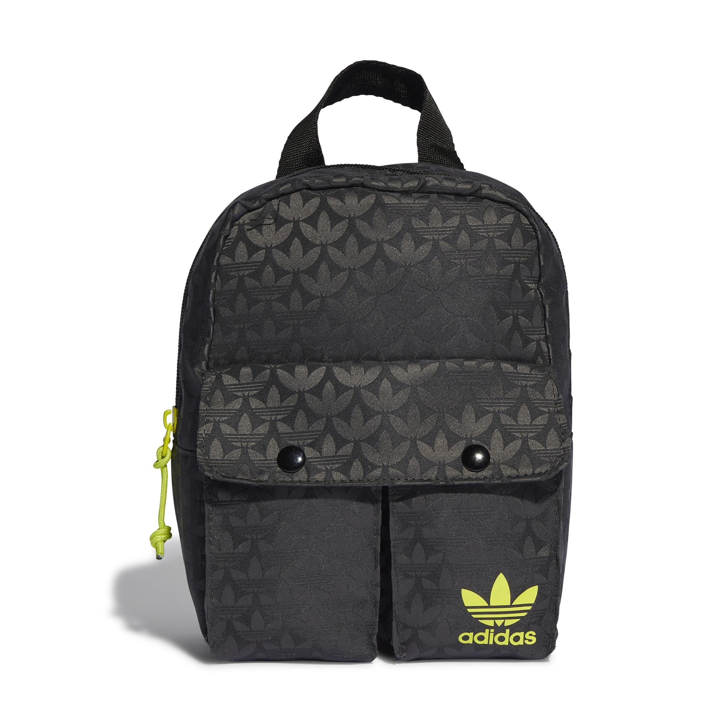 Trefoil Monogram Jacquard Mini Backpack, Black, A701_ONE, large image number 0