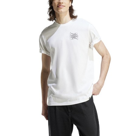 Men Sportswear Brand Love T-Shirt, White, A701_ONE, large image number 1
