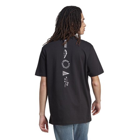 Men Sportswear Brand Love T-Shirt, Black, A701_ONE, large image number 3