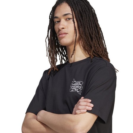 Men Sportswear Brand Love T-Shirt, Black, A701_ONE, large image number 5